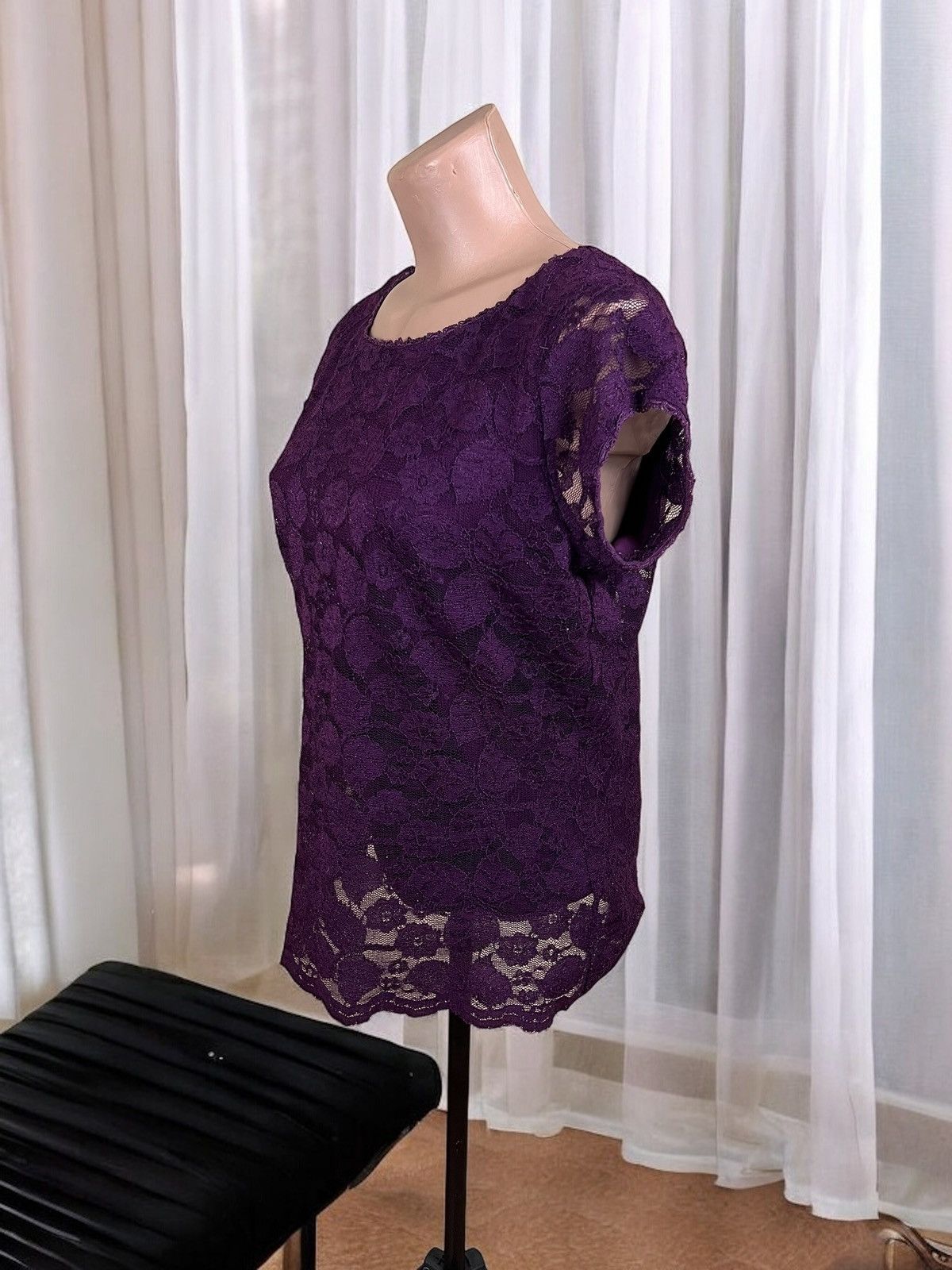 Karl Lagerfeld Karl Lagerfeld purple blouse size M Size M / US 6-8 / IT 42-44 - 4 Thumbnail