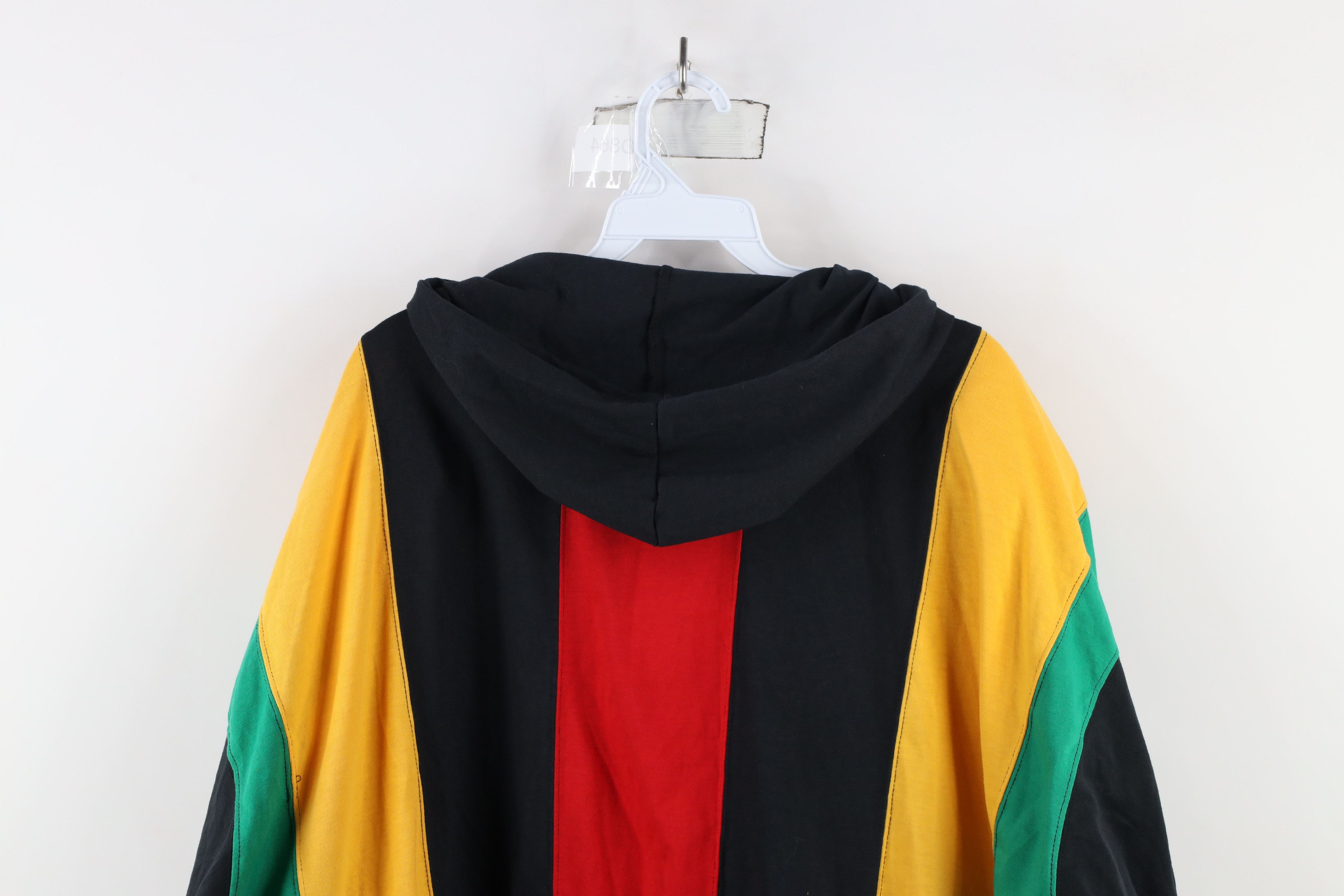 Vintage Deadstock Vintage 90s Streetwear Block Hooded Button Jacket Size 3XL / US 20-22 - 10 Thumbnail