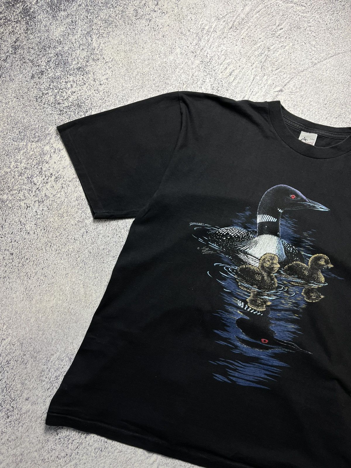 Other Vintage Harlequin Nature Graphics 1990 T Shirt Size US XL / EU 56 / 4 - 2 Thumbnail