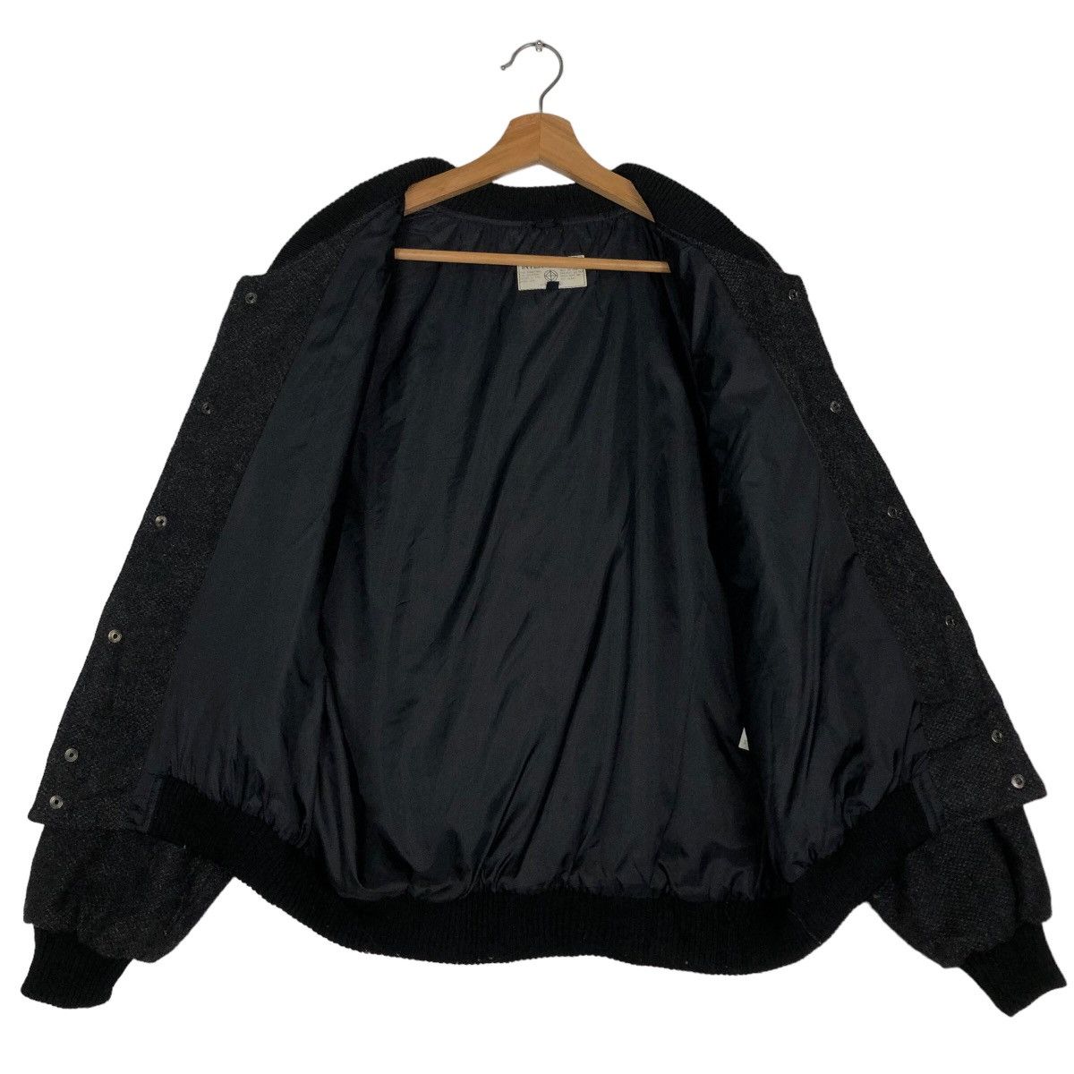 Vintage 🔥90’s Herringbone Wool Bomber Jacket Inter Casual Milano Size US M / EU 48-50 / 2 - 11 Thumbnail