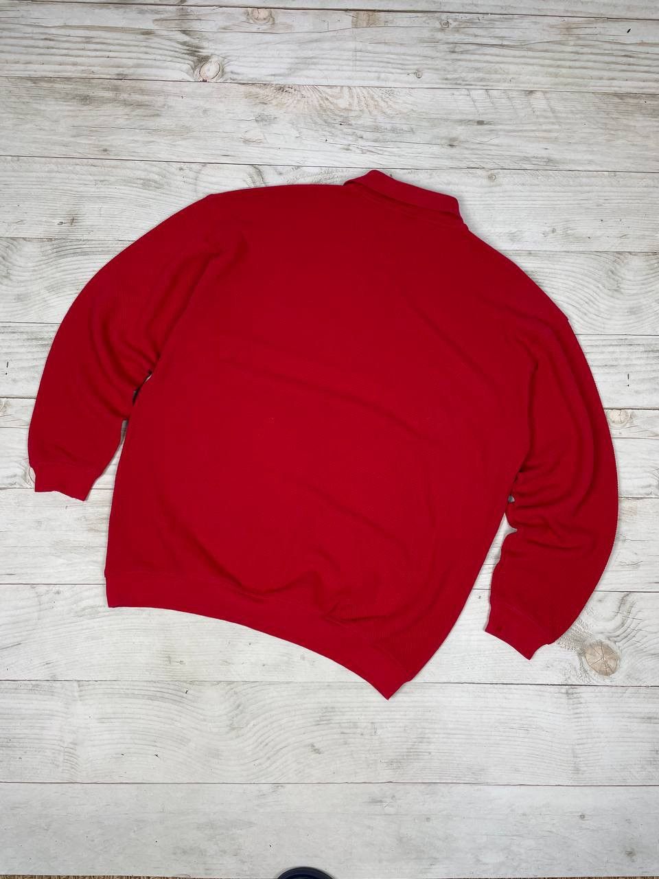 Vintage × Yves Saint Laurent Vintage Yves Saint Laurent Polo Sweatshirt Red Mini Logo Size US XXL / EU 58 / 5 - 12 Thumbnail