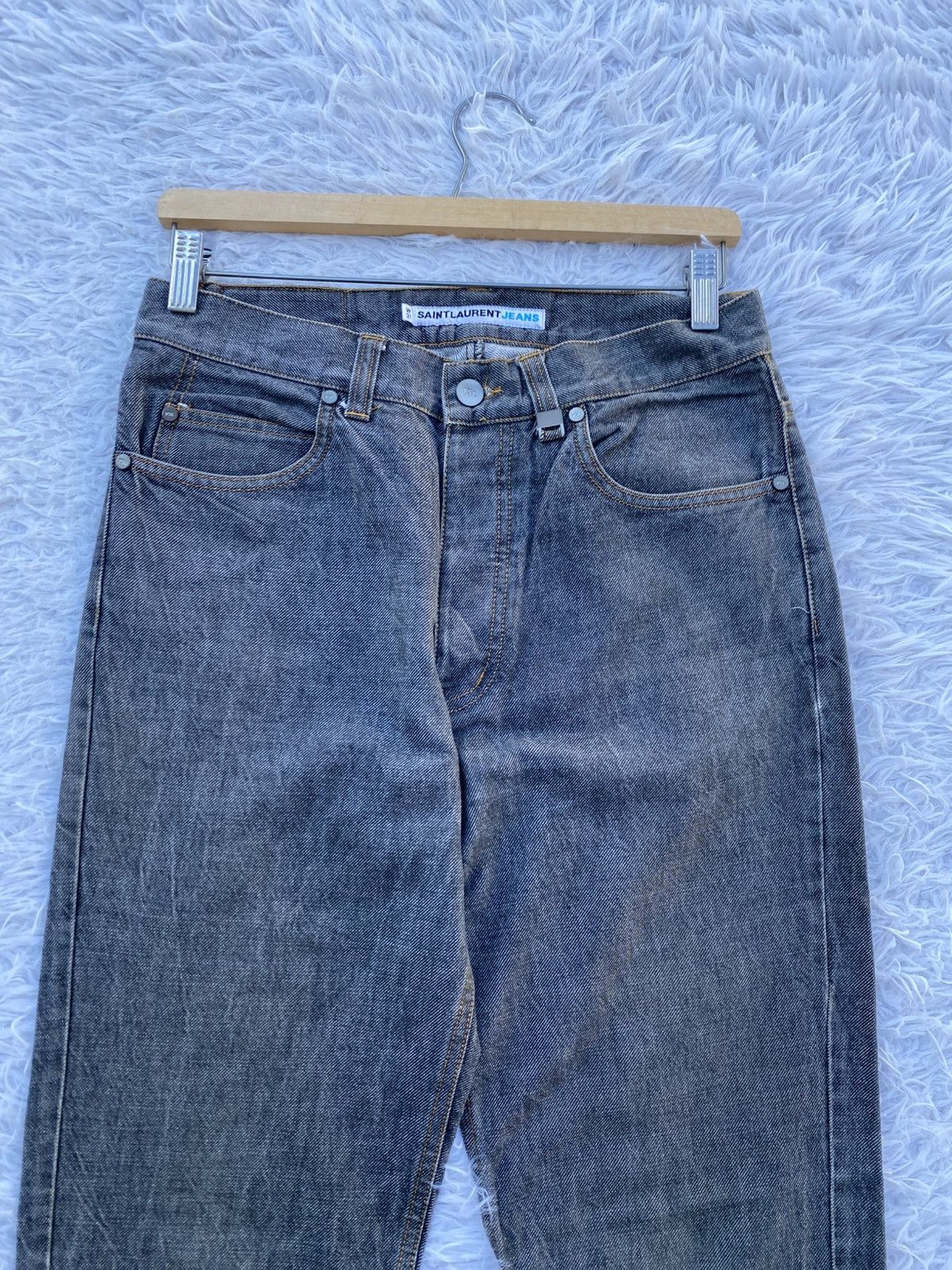Yves Saint Laurent Rare Vintage Saint Laurent Jeans YSL Denim Made in Portugal Size US 29 - 9 Thumbnail