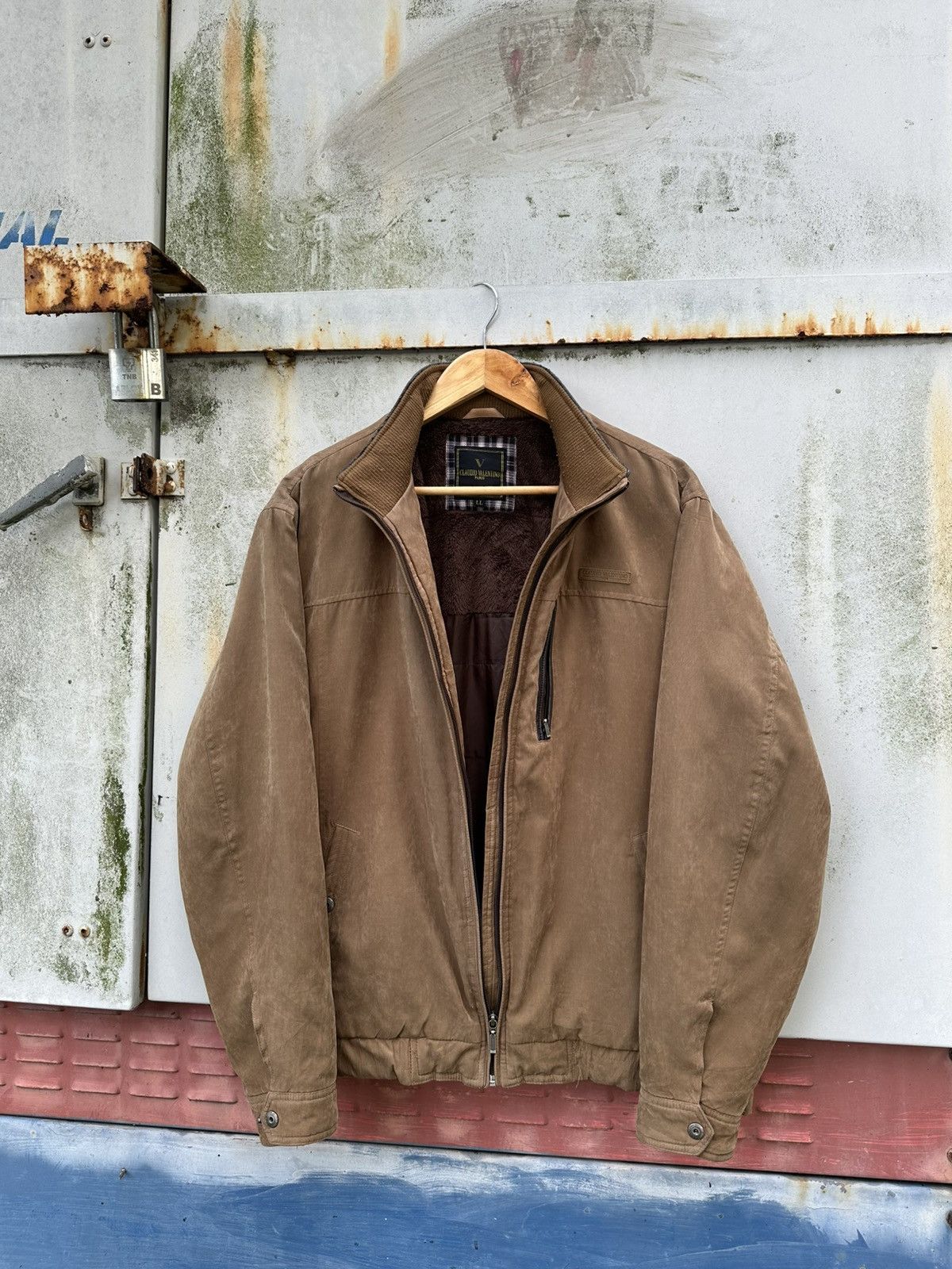 Vintage 👹Vintage Claudio Valentino Brown Detroit Jacket Size US L / EU 52-54 / 3 - 2 Thumbnail