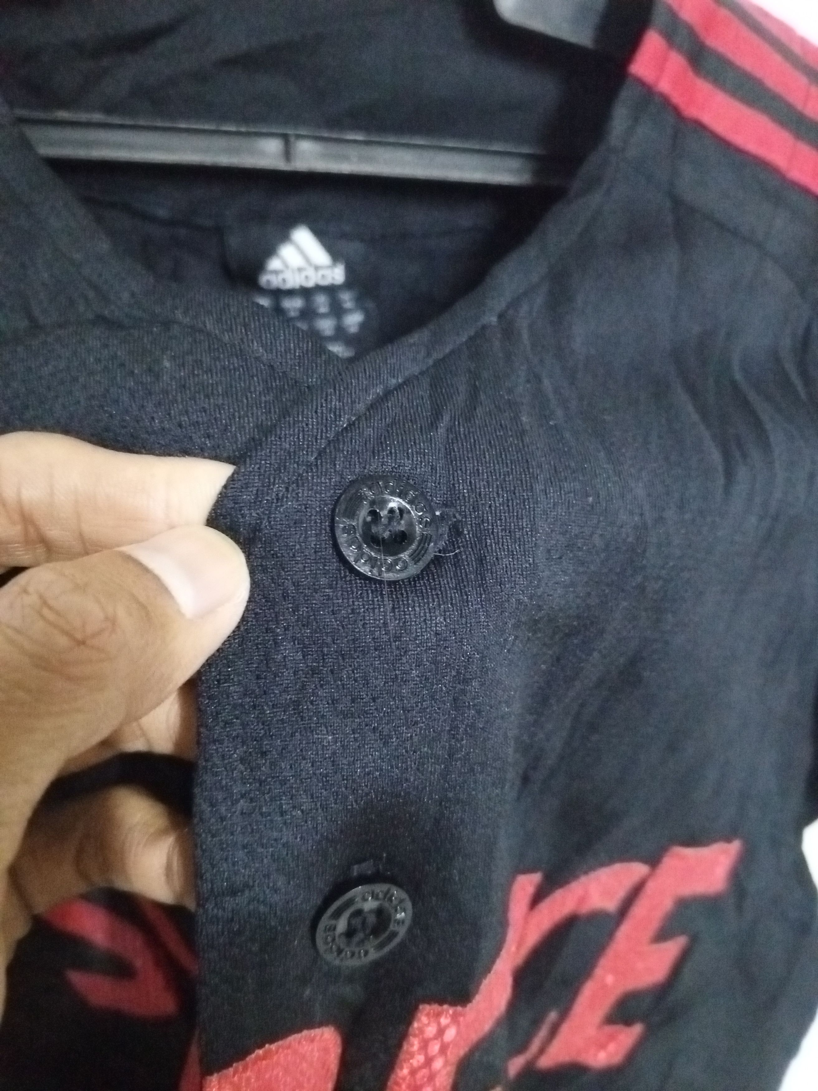 Adidas 2006- SCARFACE ×ADIDAS BUTTON JERSEY SHIRT Size US L / EU 52-54 / 3 - 8 Thumbnail