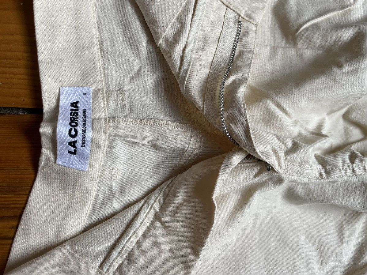 Other La Corsia Wide Leg Pleated Shorts - Cream size small Size US 30 / EU 46 - 4 Thumbnail