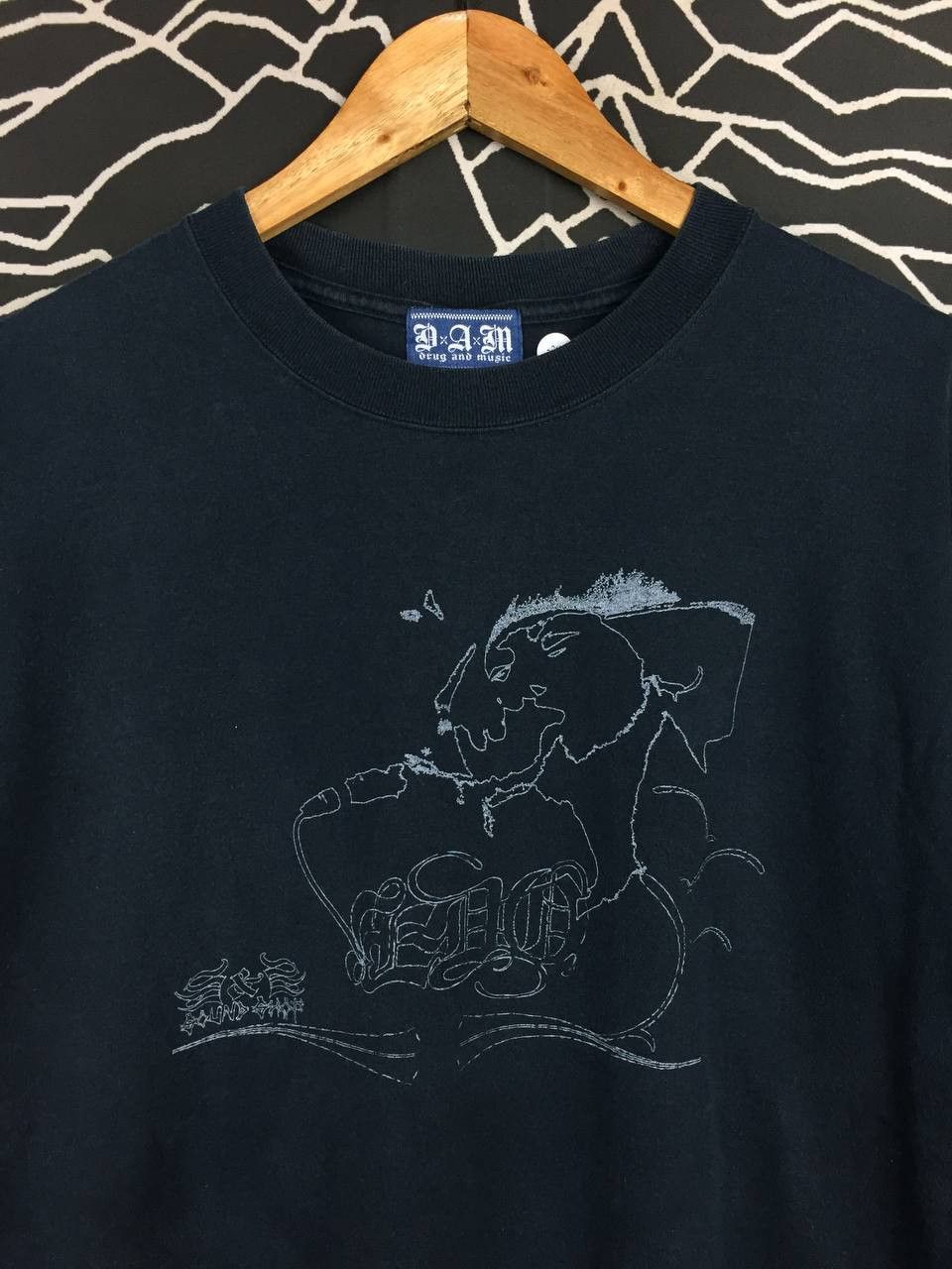 Japanese Brand Vtg Y2K Drug And Music D.A.M Rebel Punk Streetwear Tee Size US L / EU 52-54 / 3 - 8 Thumbnail