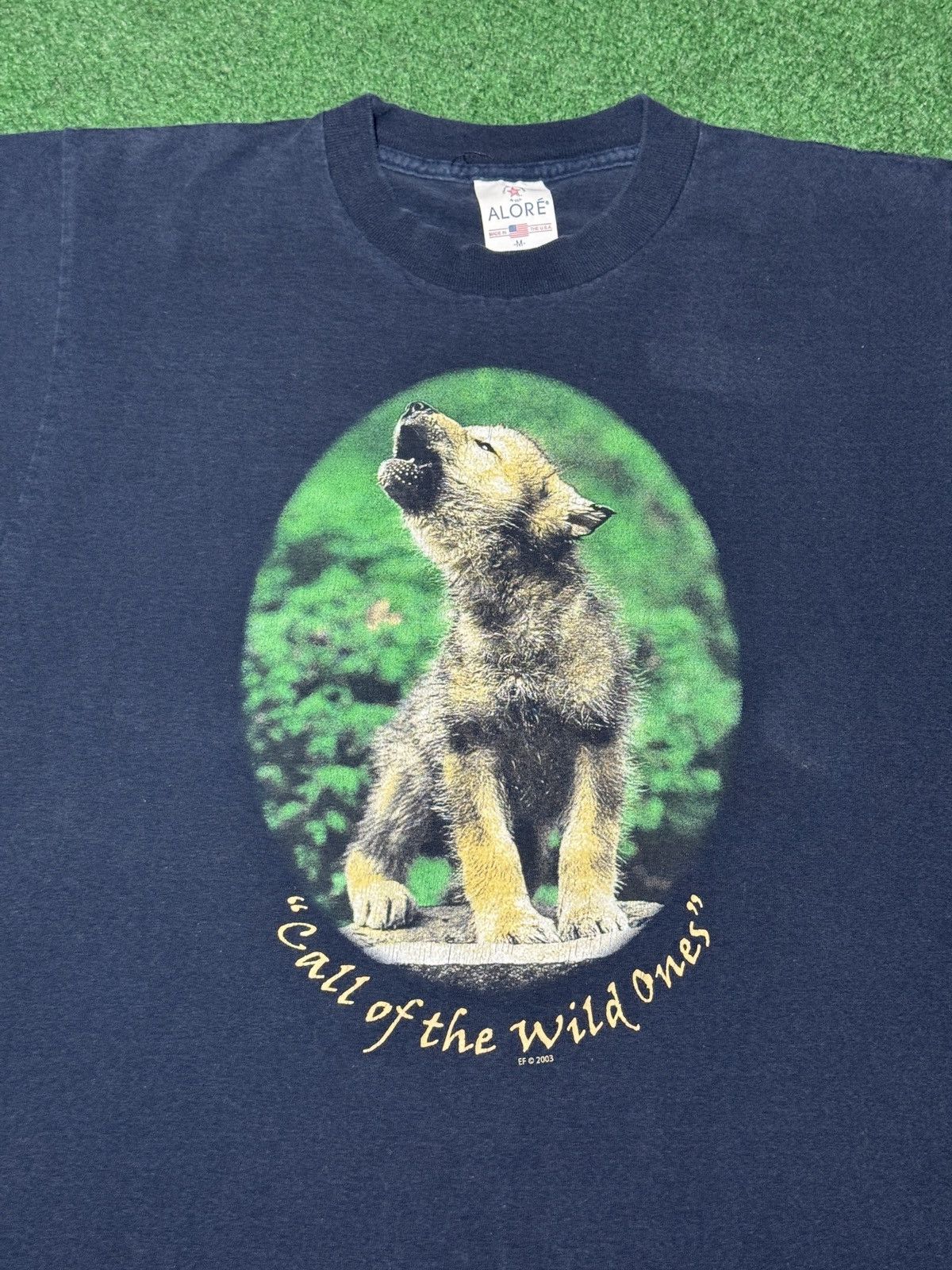 Vintage Vintage Call Of The Wild One Wolf Cub Nature Animal T Shirt Size US M / EU 48-50 / 2 - 2 Thumbnail