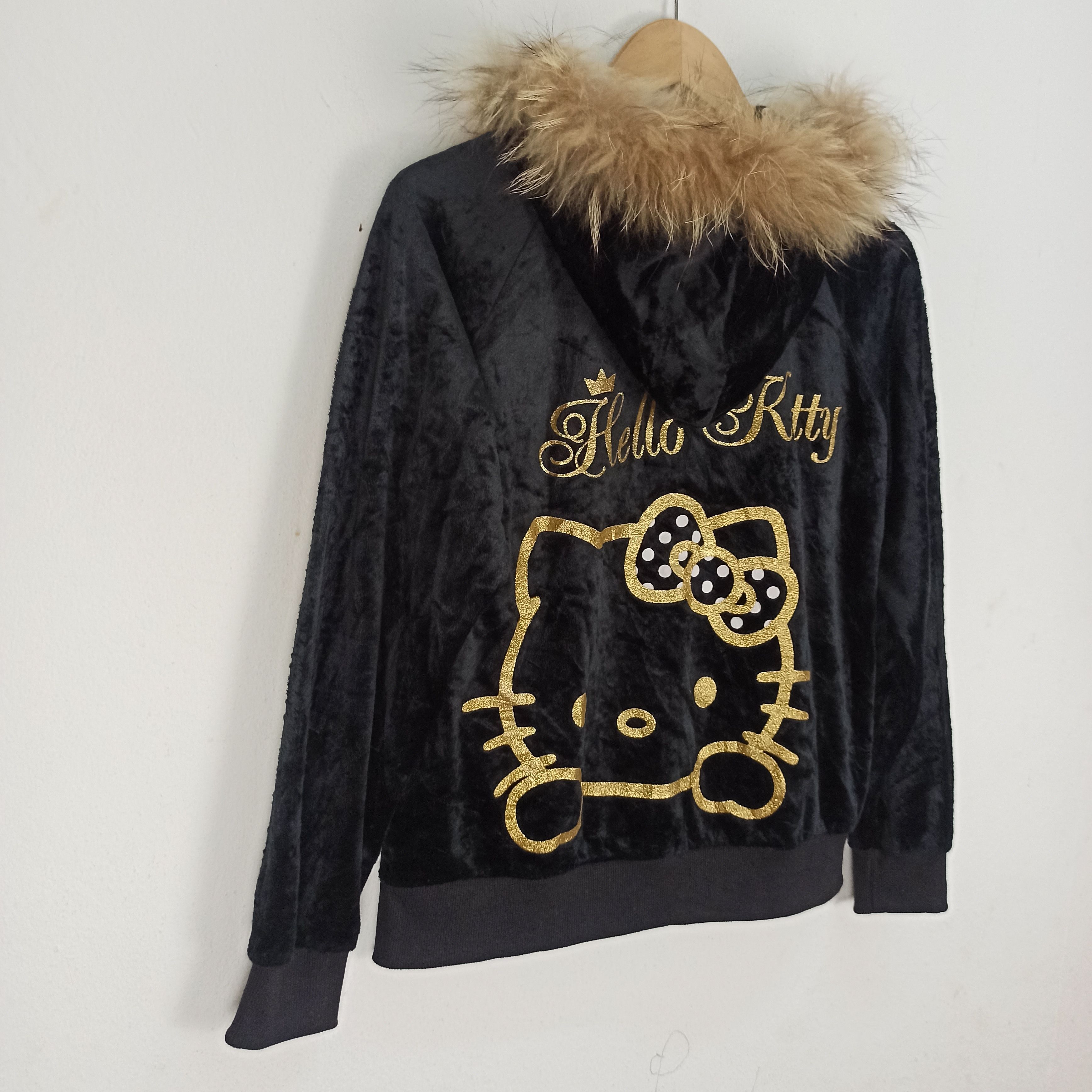 14th Addiction Rare Hello Kitty Velvet Hoodie Fur Style LGB/If Six Was nine Size S / US 4 / IT 40 - 5 Thumbnail