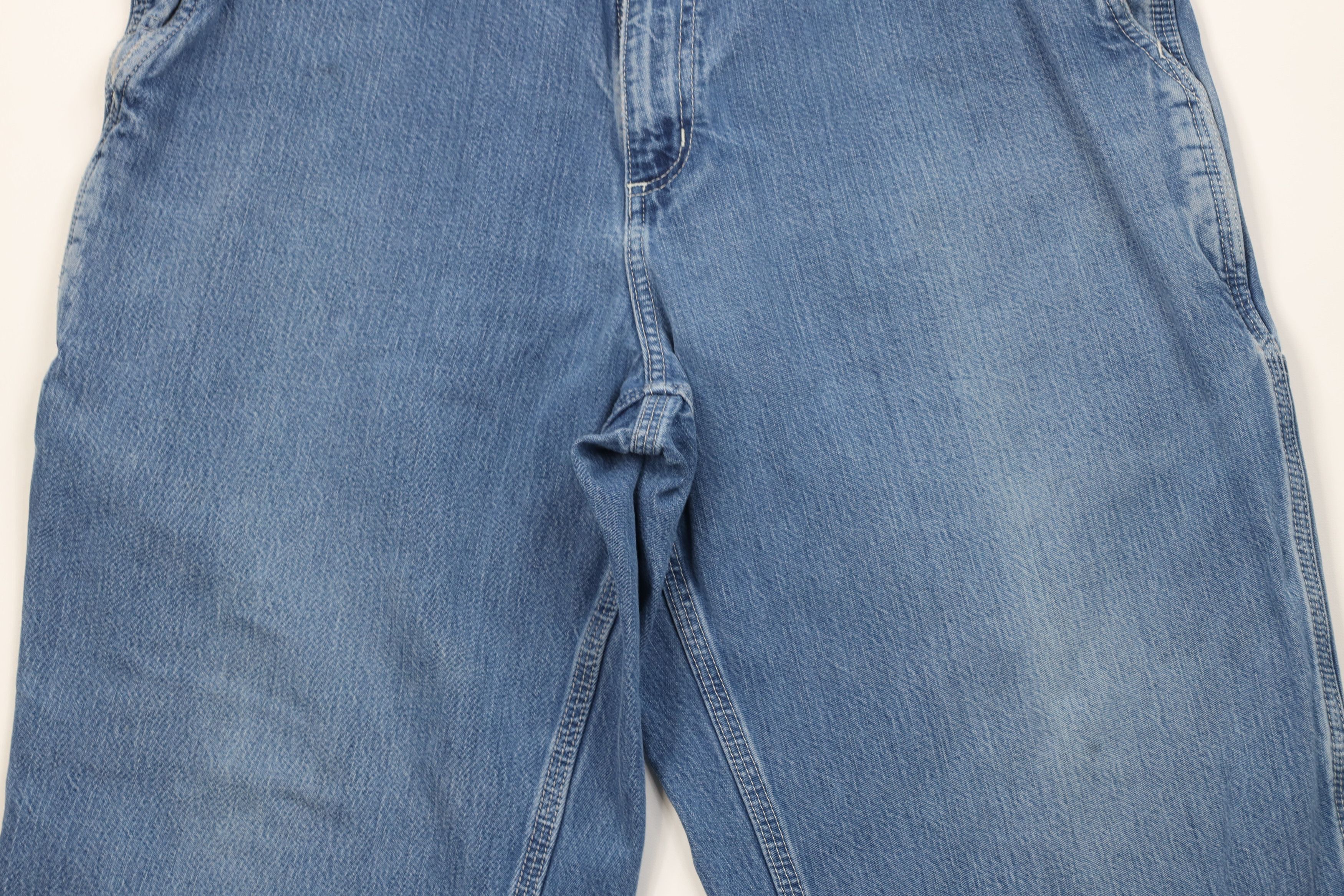 Carhartt Vintage Carhartt Wide Leg Dungaree Denim Jeans Blue Cotton Size US 36 / EU 52 - 3 Thumbnail