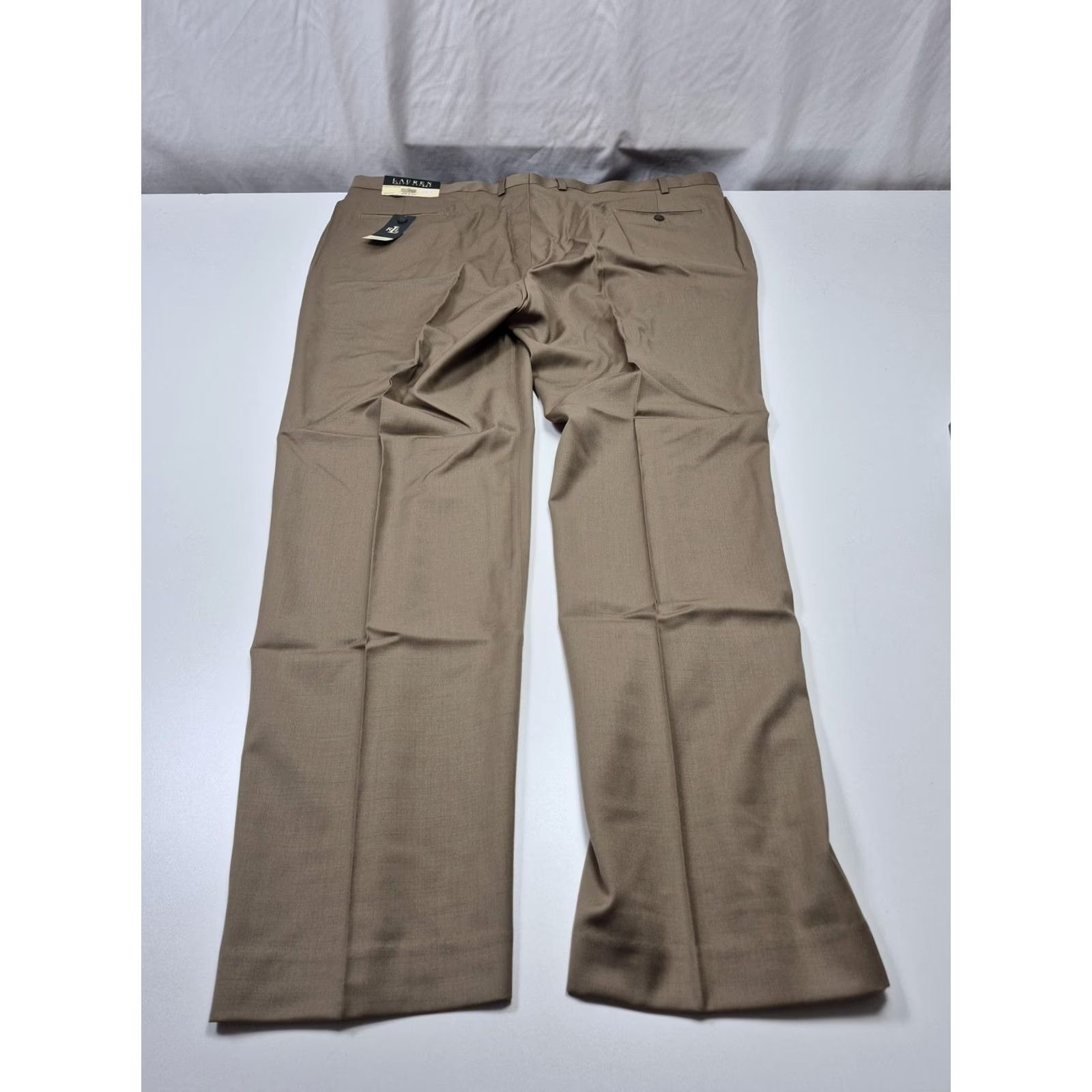 Ralph Lauren Lauren Ralph Lauren Dress Pants Mens 46x34 Beige Wool Flat Front NWT Office Dress Pants Mens 46 Beige Wool Flat Front - NWT Size US 30 / EU 46 - 5 Thumbnail