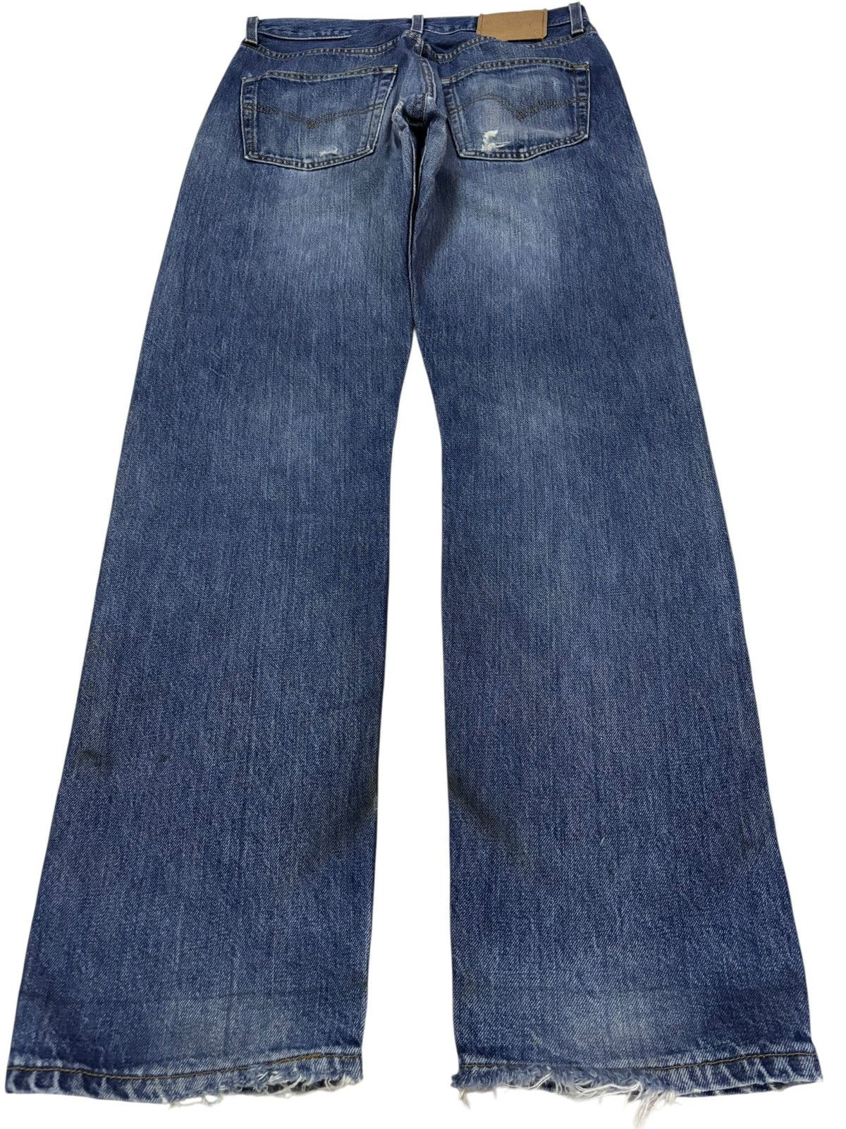 Levi's Vtg 90s Levis 501 Distressed Jeans Size US 30 / EU 46 - 2 Thumbnail