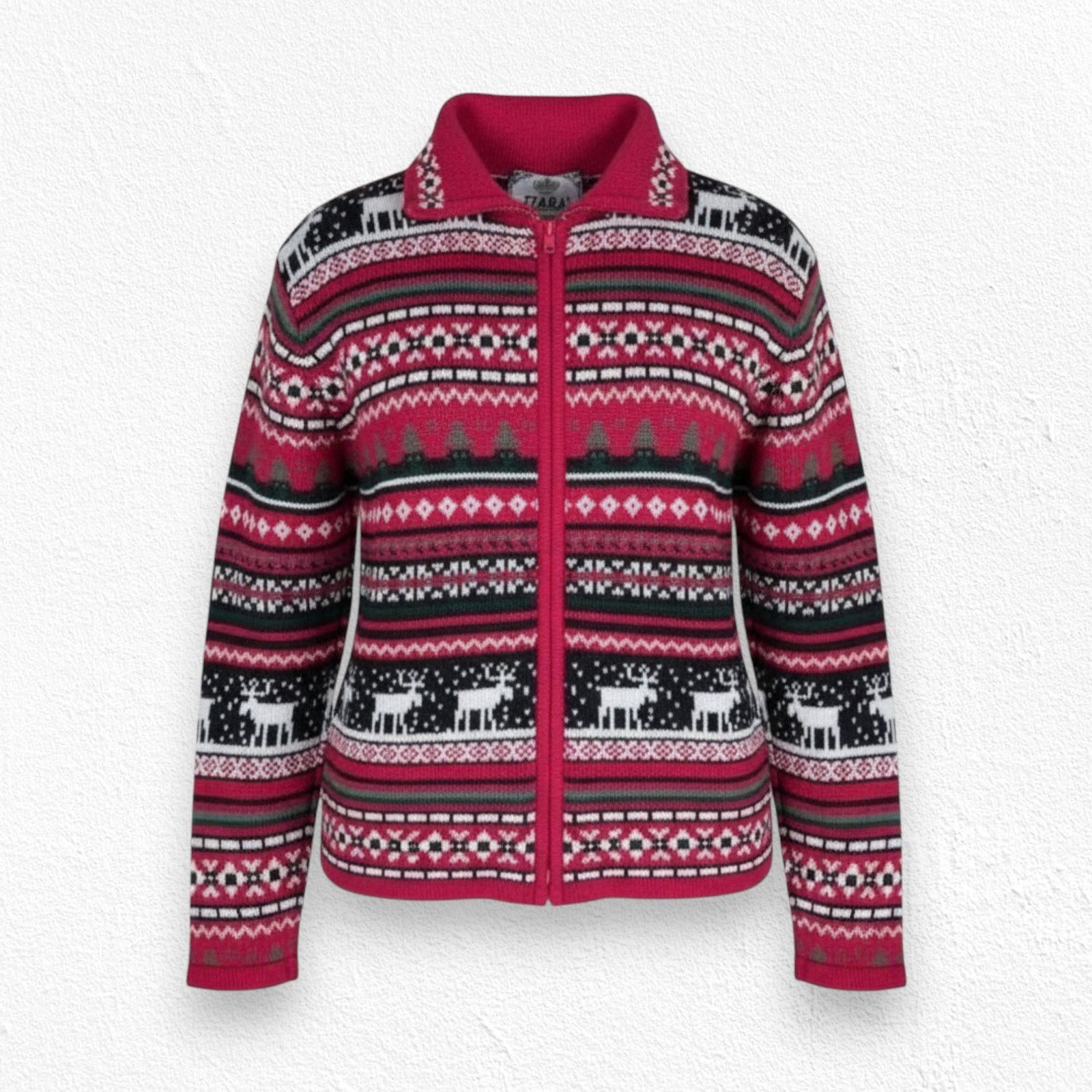Vintage Y2K Red Moose Full Zip Winter Sweater Size XL Size XL / US 12-14 / IT 48-50 - 1 Thumbnail