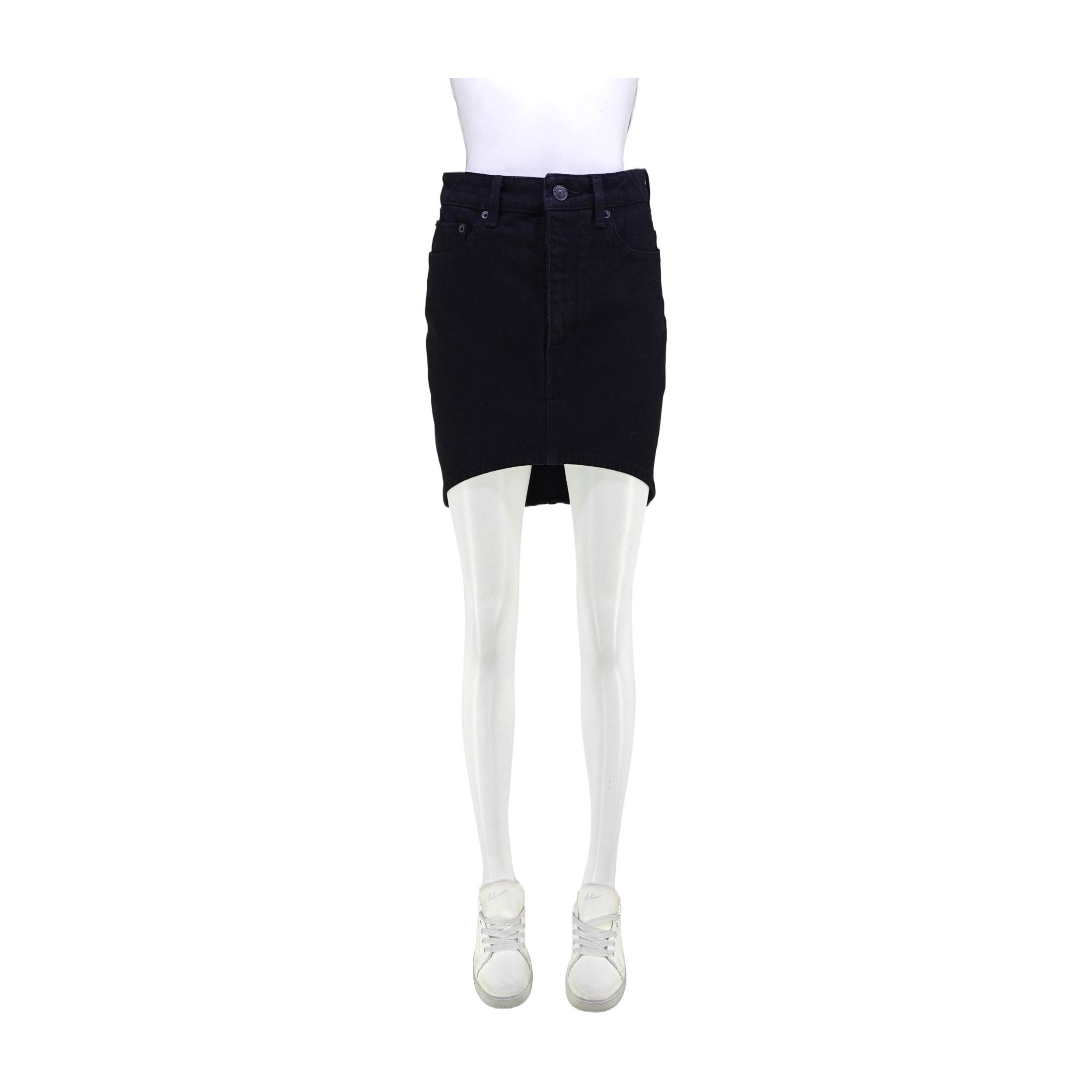 Balenciaga BALENCIAGA Black Cotton Skirt Size 34 Size 25" / US 0 / IT 36 - 1 Thumbnail
