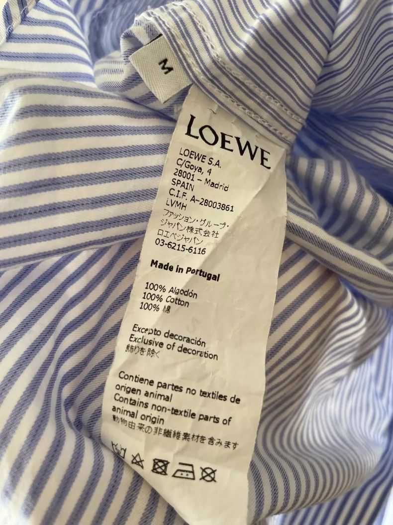 Loewe LOEWE Unruly swing stripe loose patchwork shirt Size M / US 6-8 / IT 42-44 - 5 Thumbnail