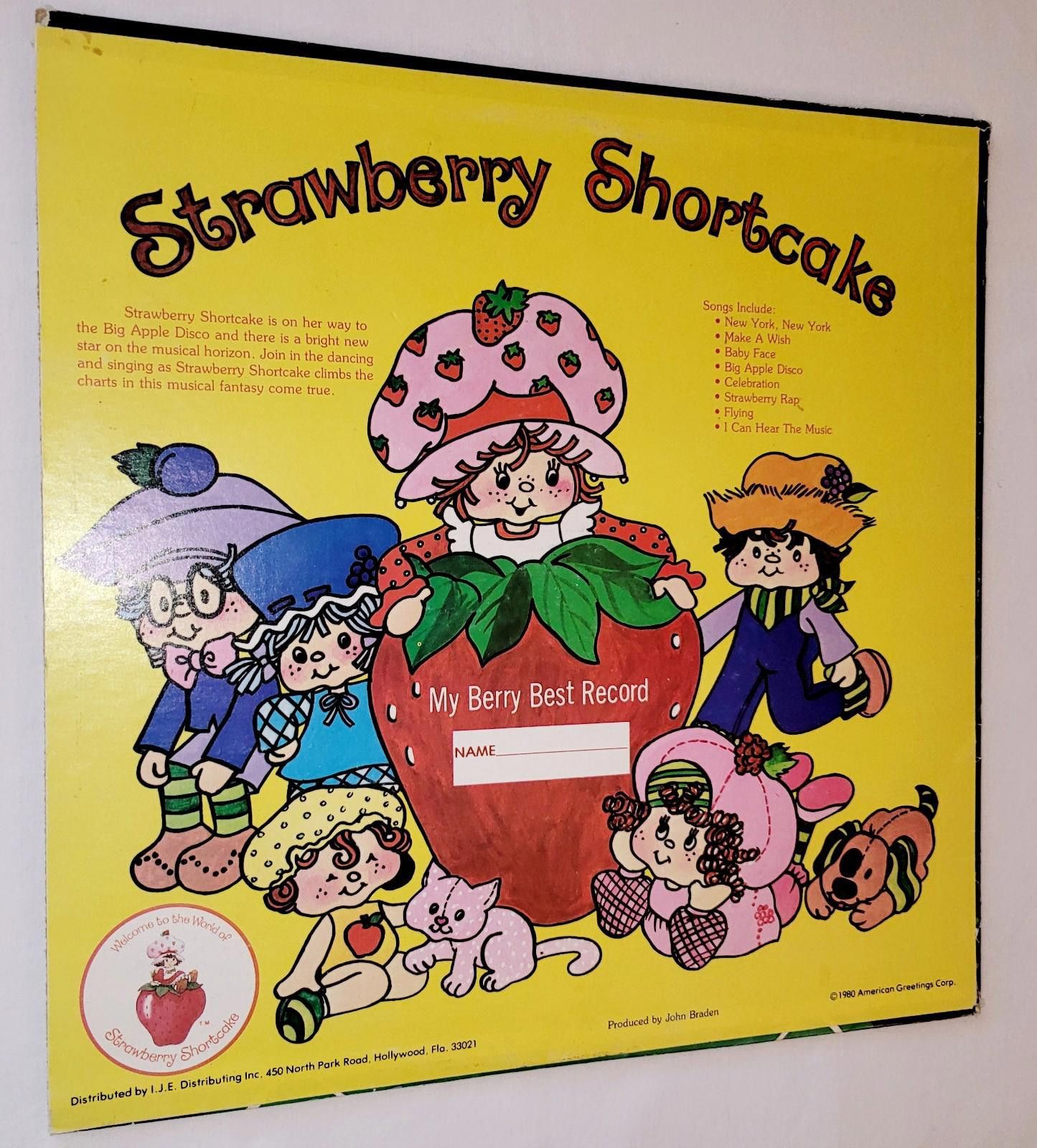 Designer 1980 Strawberry Shortcake Kid Stuff Records vinyl LP Size ONE SIZE - 2 Thumbnail