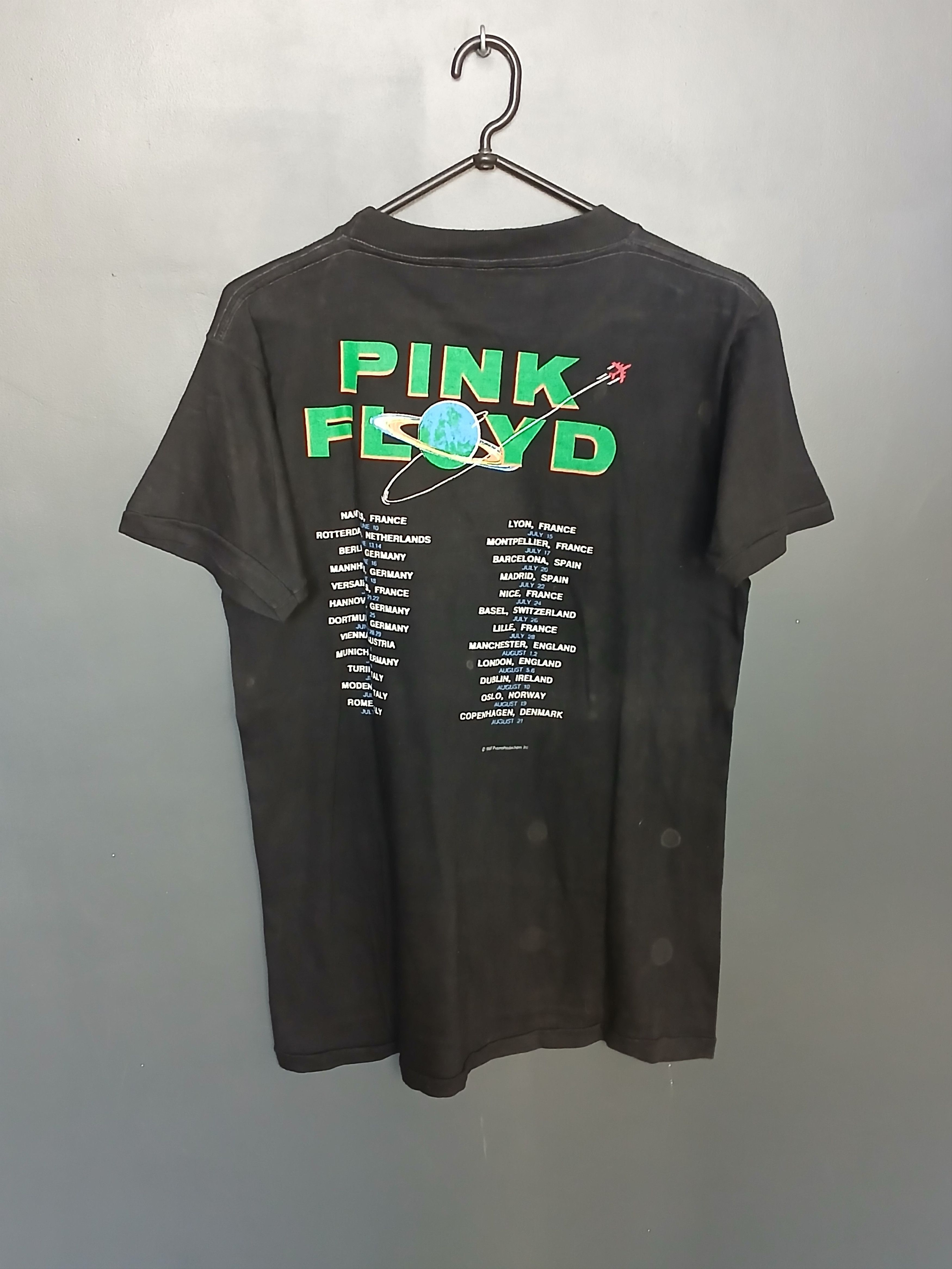 Pink Floyd × Vintage Vintage 1987 Pink Floyd Tour T-Shirt Size US M / EU 48-50 / 2 - 2 Thumbnail