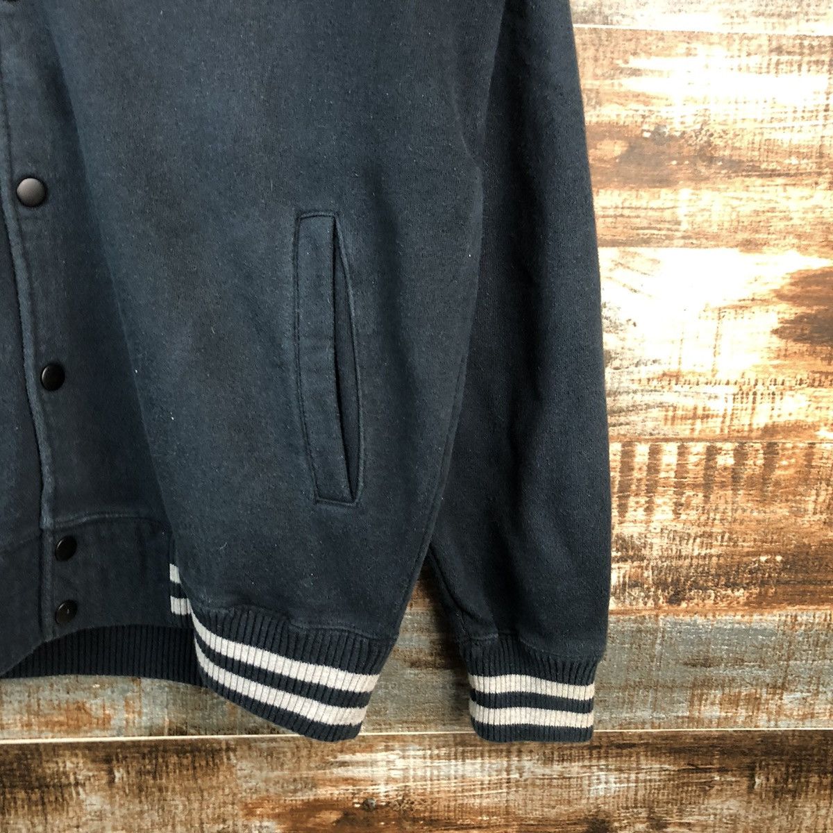 Japanese Brand DL Rad Sally skull Bombers varsity sweater Jacket #A2451 Size US M / EU 48-50 / 2 - 9 Thumbnail