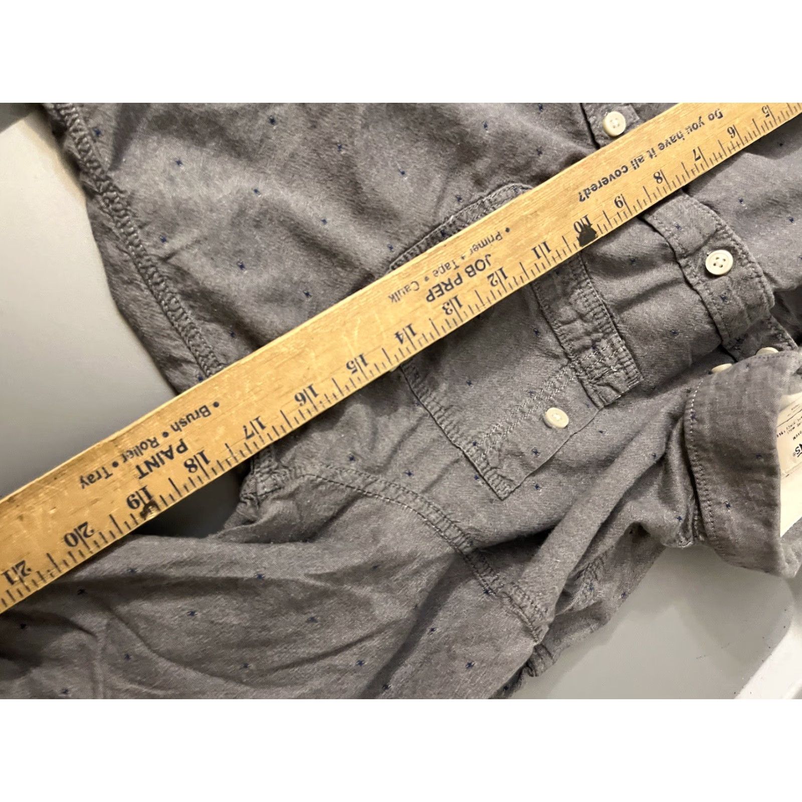 Vans Vans Shirt Mens Medium Gray Solid Long Sleeve Button Down Off The Wall Size US M / EU 48-50 / 2 - 5 Thumbnail