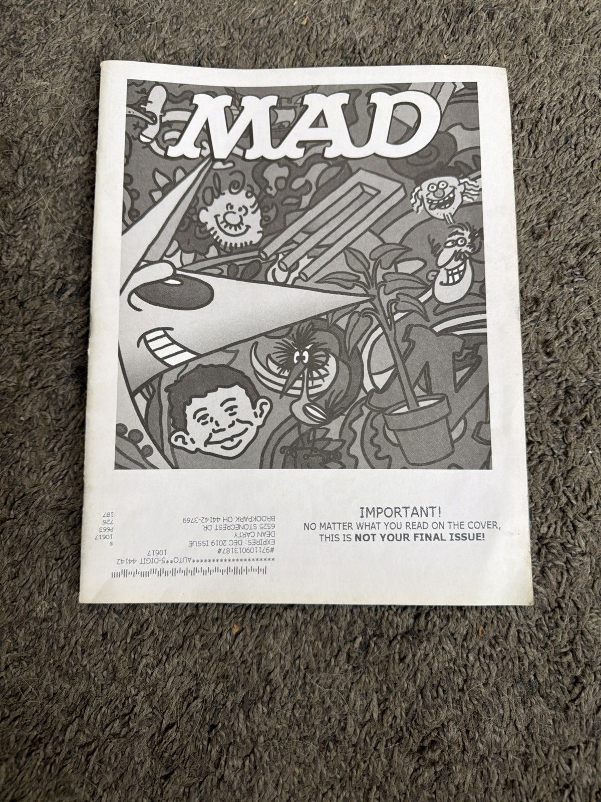 Hypebeast 2018 Mad Magazine No. 550 Size ONE SIZE - 1 Thumbnail