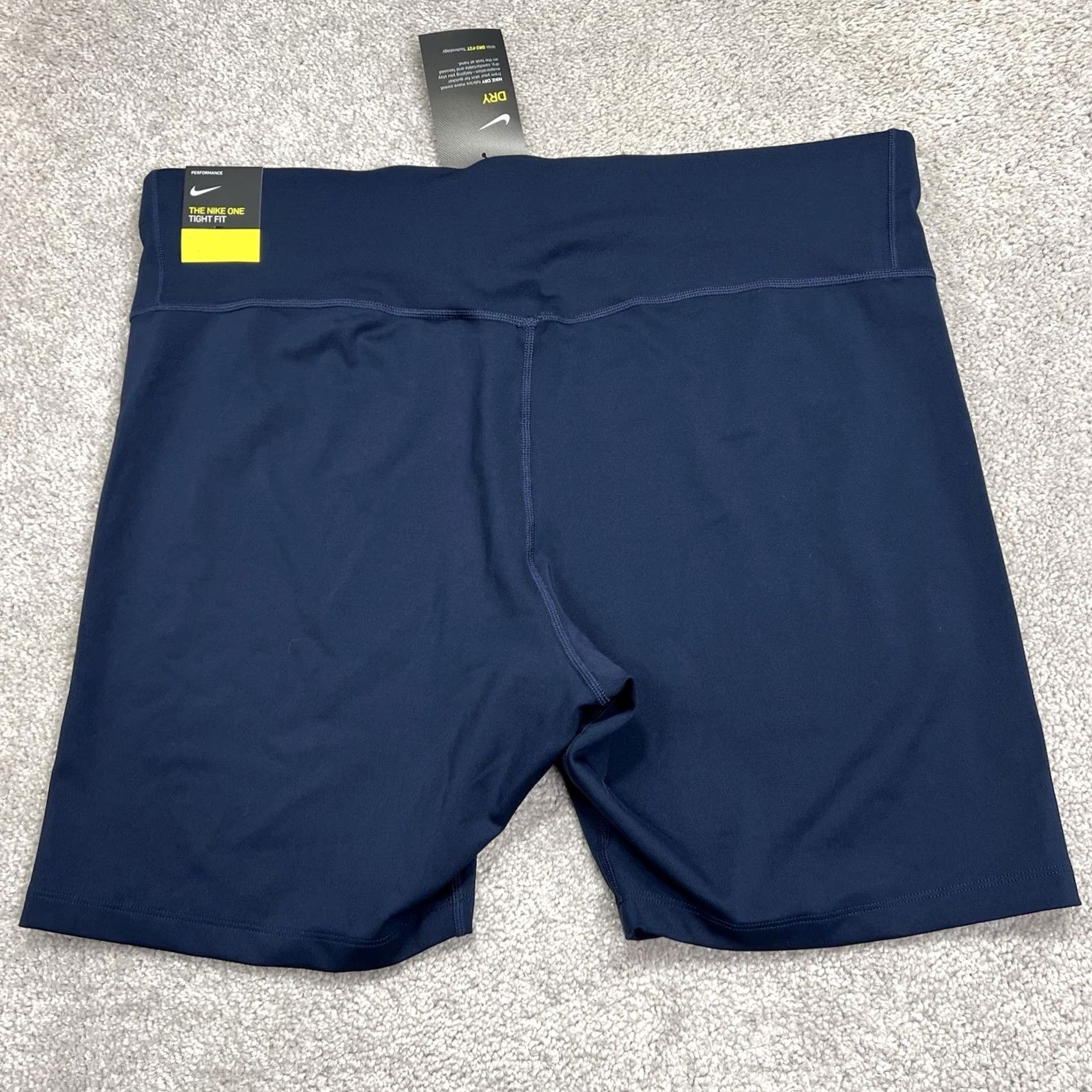 Nike Nike One Shorts Women’s 2X Dri-FIT High-Waisted 7" Biker DD0425-451 Blue NWT NEW Size 40" / US 18 - 3 Thumbnail