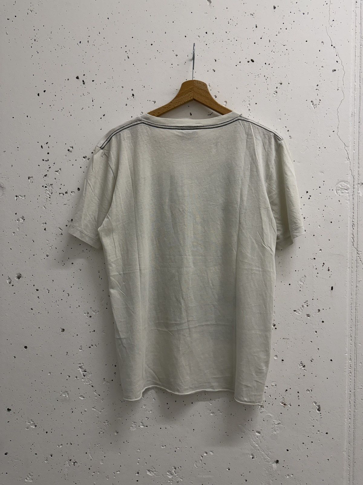 Saint Laurent Paris Saint Laurent Paris Poem Distressed T-Shirt Size US S / EU 44-46 / 1 - 9 Thumbnail