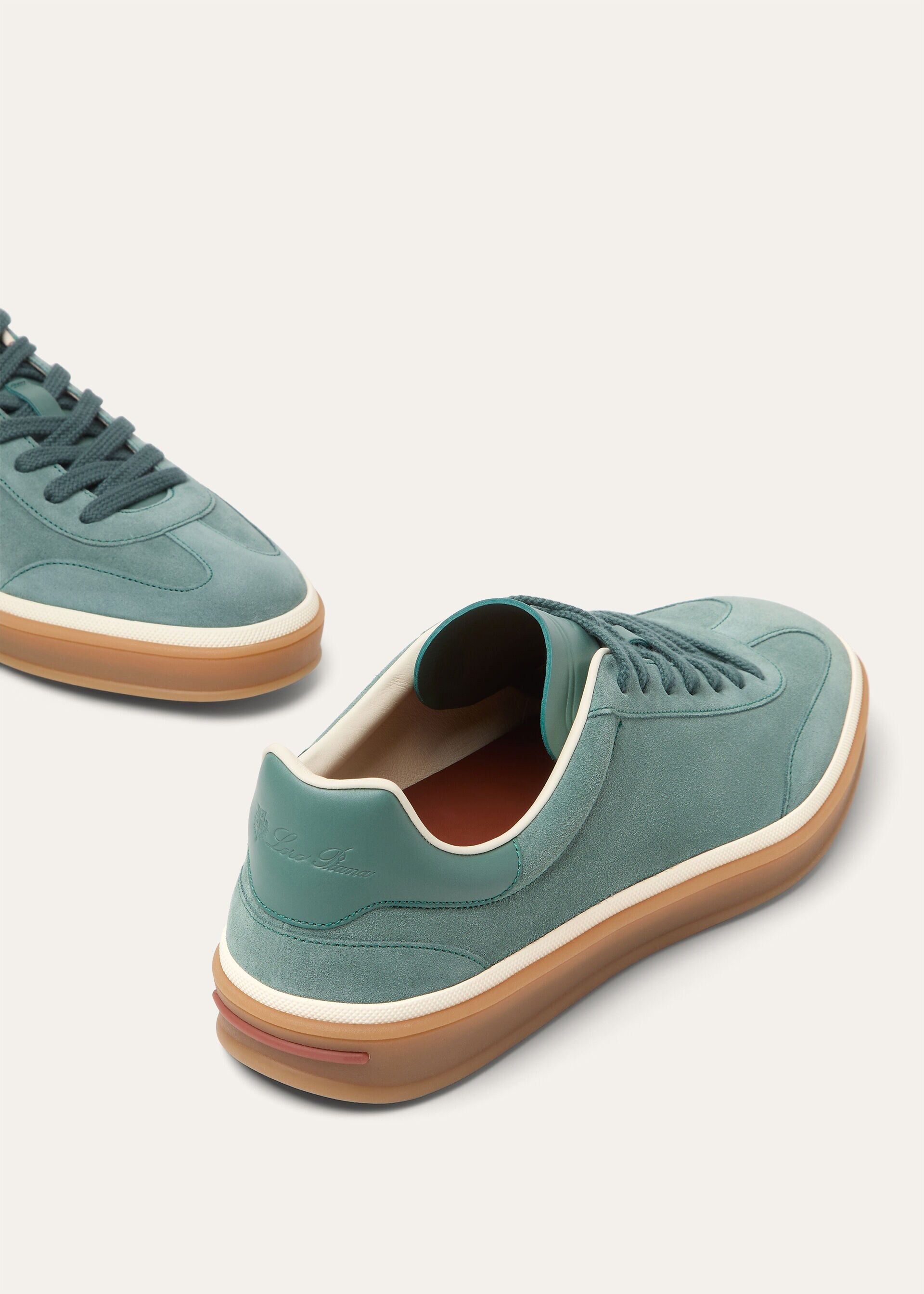 Loro Piana os11x0226 FSM0106 Tennis Walk Low-Top Sneakers in Pine Cloud Size US 7 / EU 40 - 7 Thumbnail