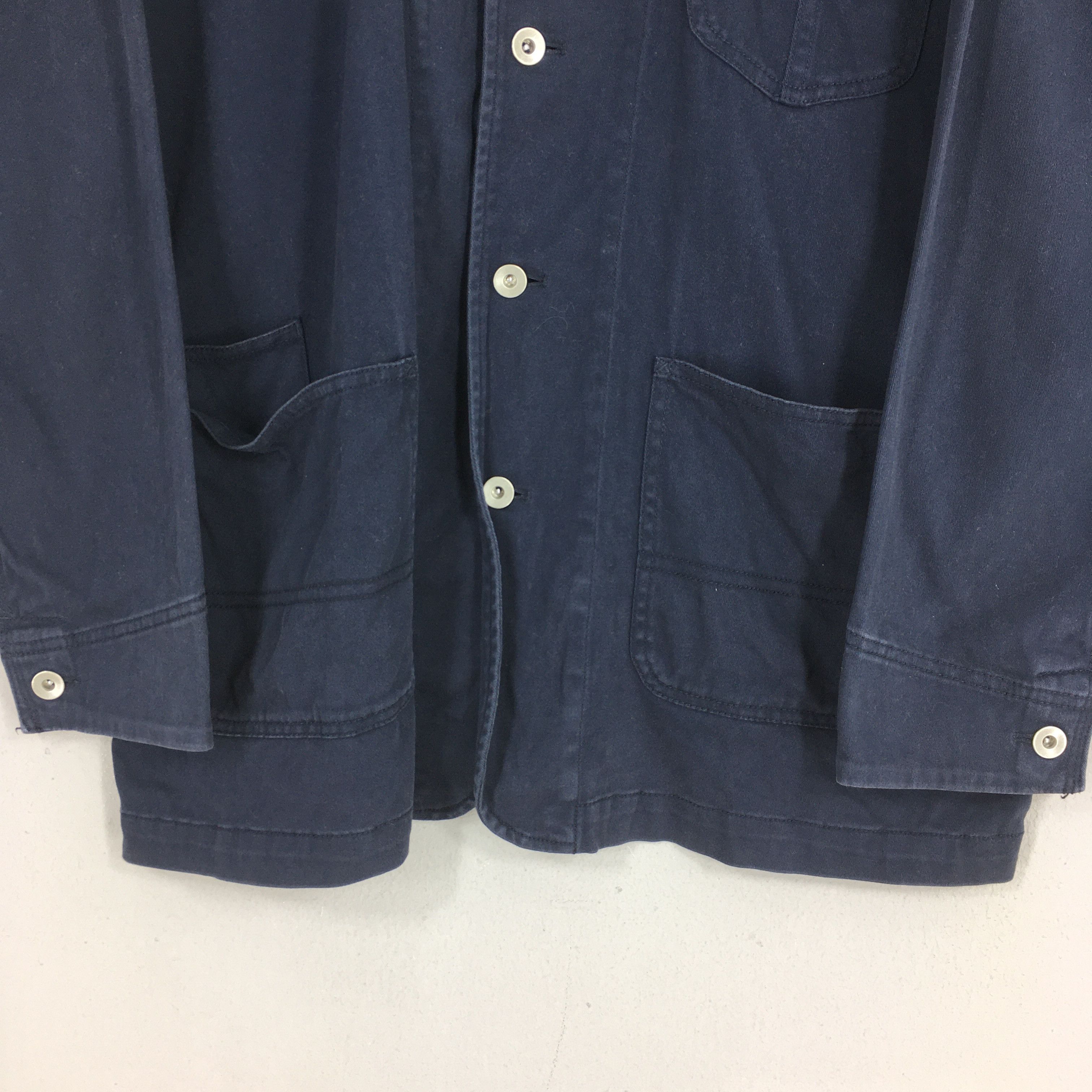 Vintage Vintage 1990s Marine Workers Denim French Work Jacket L Size US L / EU 52-54 / 3 - 4 Thumbnail