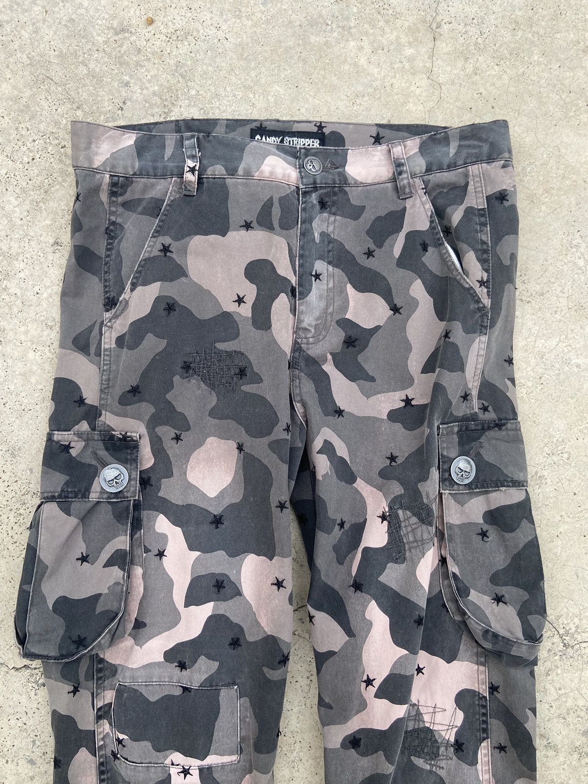 Beauty Beast × If Six Was Nine Candy Stripper cargo pants camoflauge patchwork Size US 32 / EU 48 - 7 Thumbnail