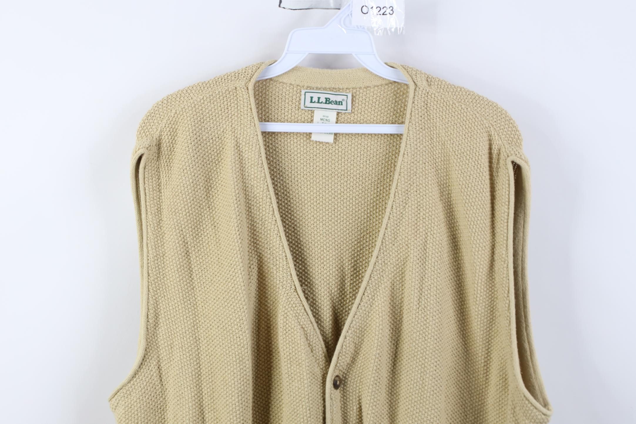 L.L. Bean Vintage 90s LL Bean Thermal Cotton Knit Sweater Vest USA Size US L / EU 52-54 / 3 - 2 Thumbnail