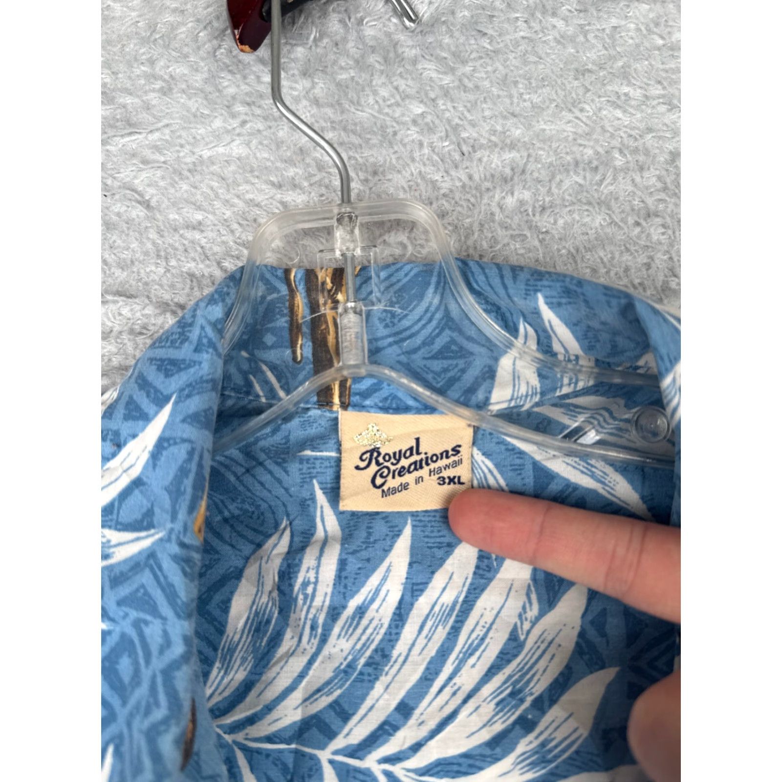 Vintage VINTAGE Royal Creations Hawaiian Shirt Men 3XL XXXL Blue Floral Boat Polyester Blend Size US XXL / EU 58 / 5 - 7 Thumbnail