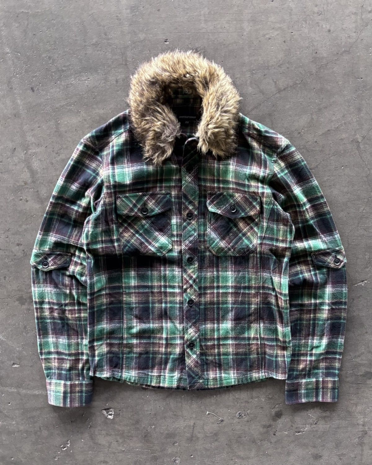 Japanese Brand Japanese Rattler Trap Fur Button Up Shirt Size US M / EU 48-50 / 2 - 1 Thumbnail