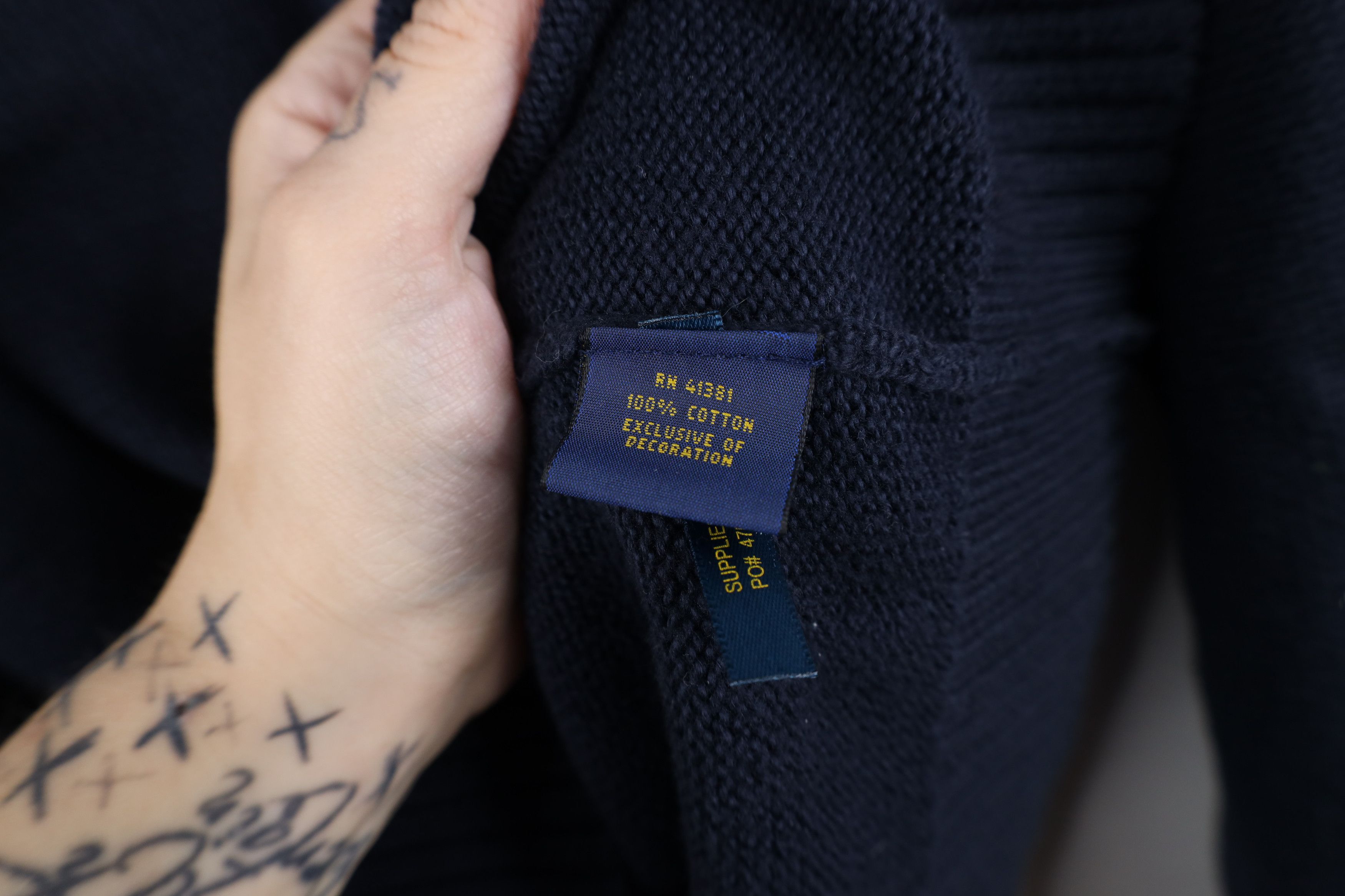 Ralph Lauren Vintage Ralph Lauren Knit Half Zip Pullover Sweater Blue Size US L / EU 52-54 / 3 - 10 Thumbnail