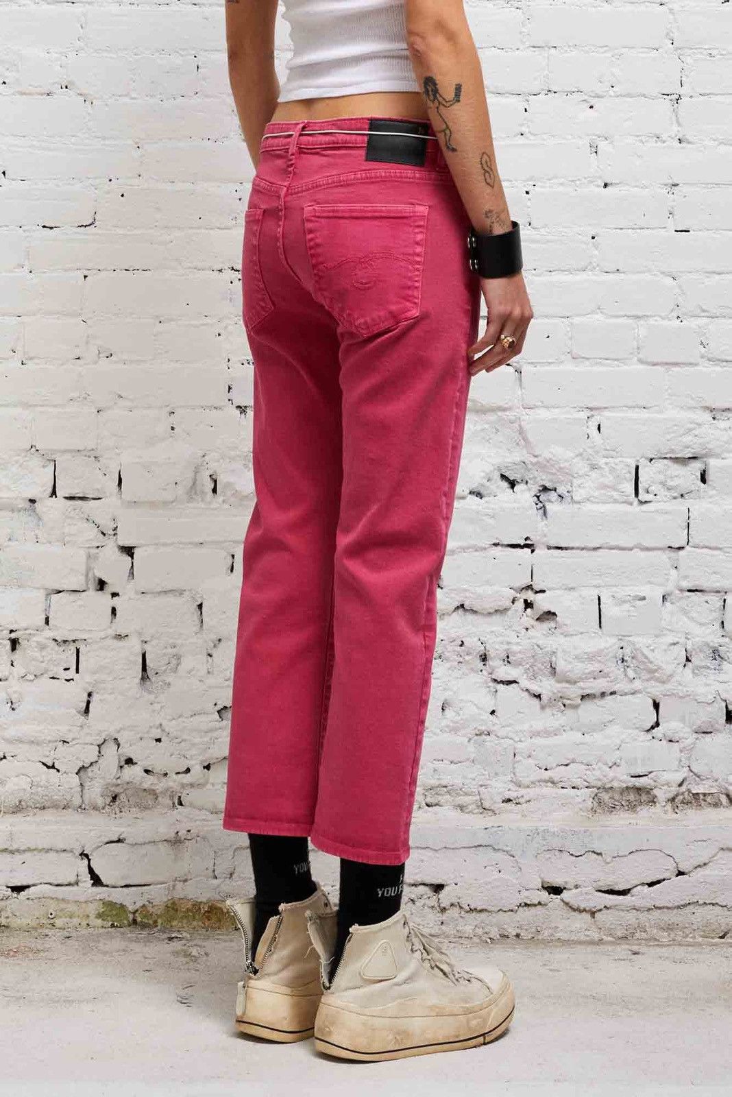 R13 R13 Boy Straight Vivid Pink. 24 Size 24" / US 00 / IT 34 - 4 Thumbnail