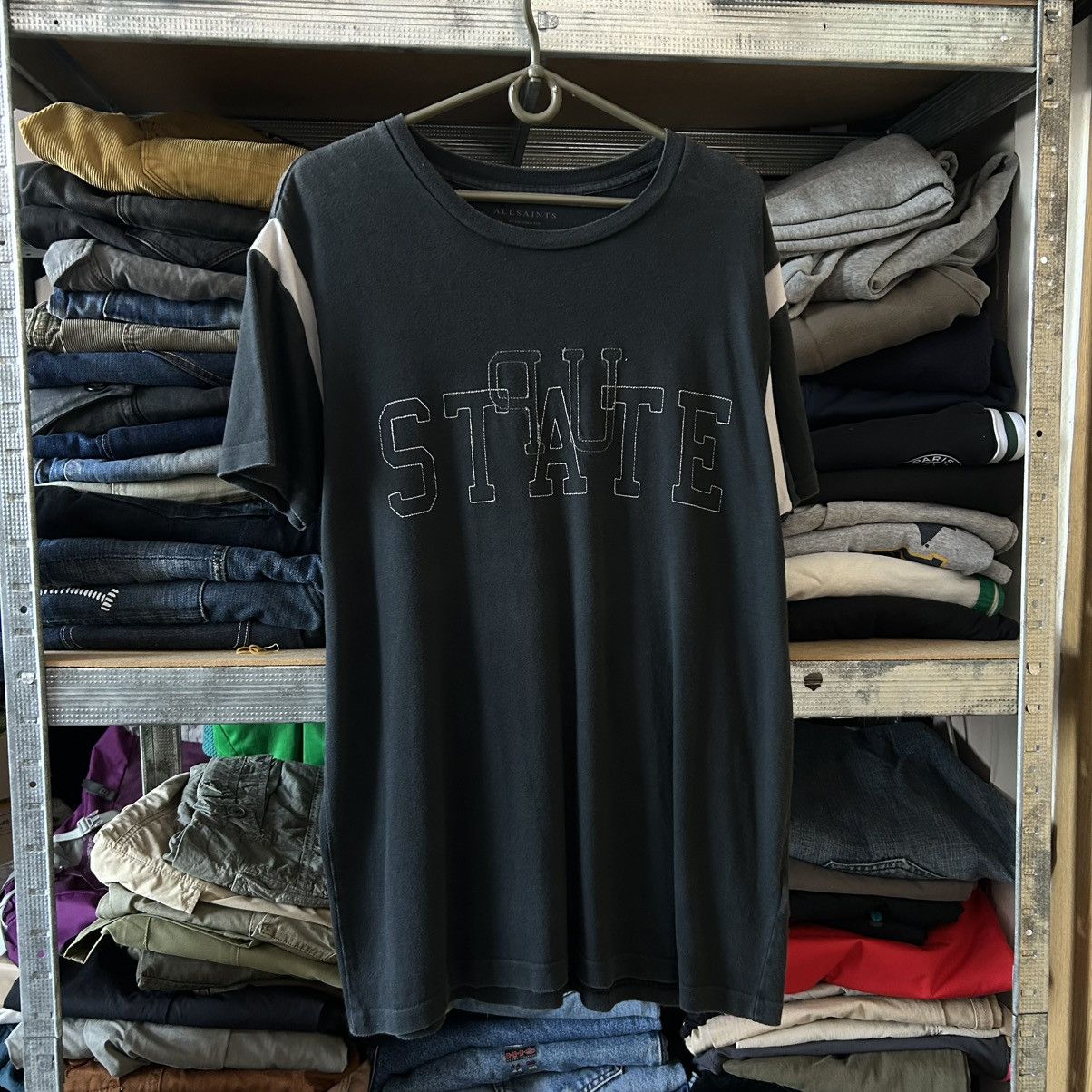Allsaints Designer Allsaints Big Logo Streetwear y2k japan tee Size US M / EU 48-50 / 2 - 1 Thumbnail