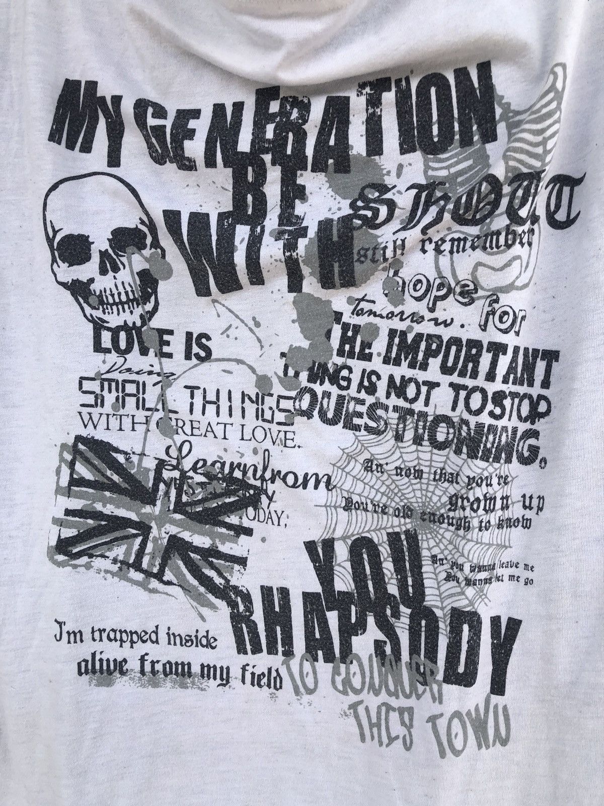 If Six Was Nine × Japanese Brand × PPFM Japanese-Nocalone Skull Poem Long Sleeve Ifsixwasnine style Size US L / EU 52-54 / 3 - 6 Thumbnail