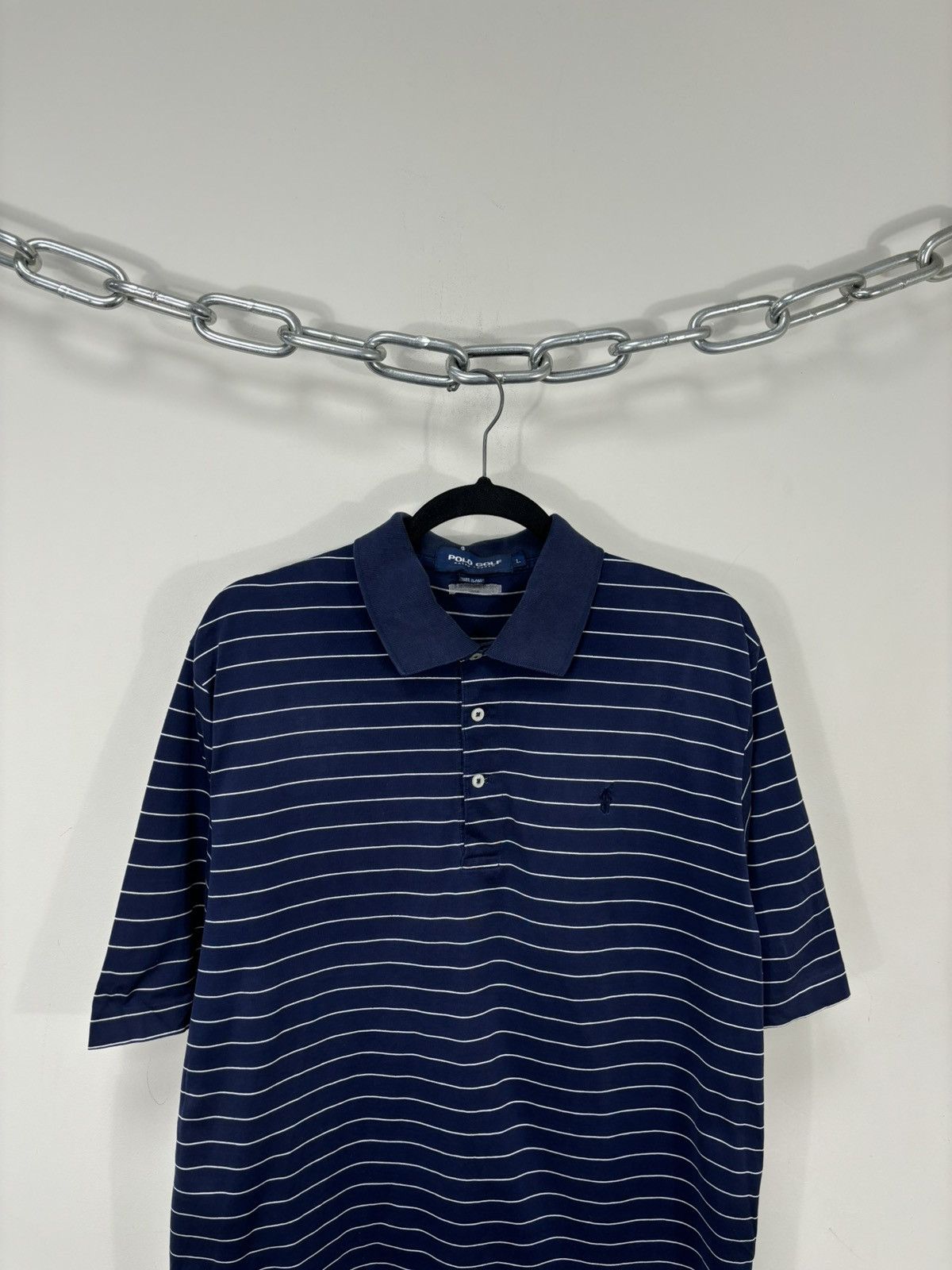 Polo Ralph Lauren Vintage Polo Golf Ralph Lauren Men’s Striped Navy Polo Shirt Size US L / EU 52-54 / 3 - 2 Thumbnail