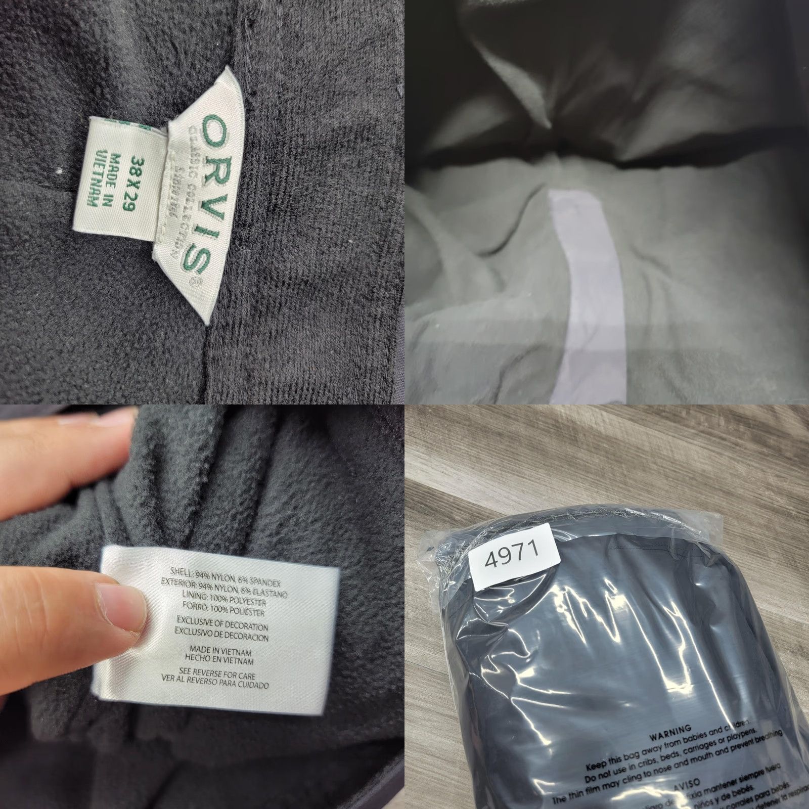 Orvis Orvis Snow Pants Mens 38x29 Gray Fleece Lined Softshell Stretch Hiking Outdoor Pants Mens Regular 38 Gray Snow Size US 38 / EU 54 - 9 Thumbnail