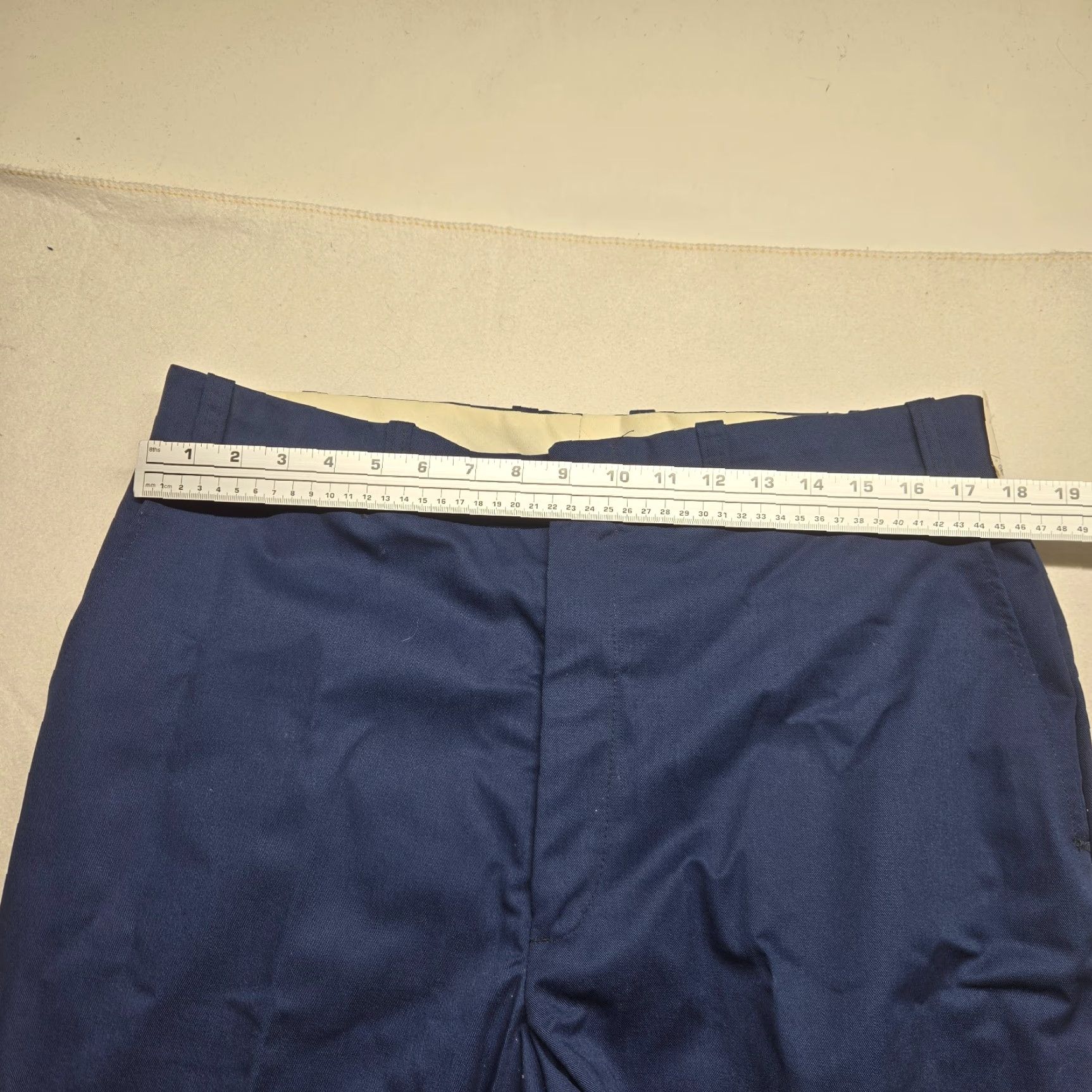 Vintage VINTAGE FieldMaster Dress Pants Regular Fit Solid Blue Pants Adult Men 38 in 30 in Mens Blue Formal Dress Pants Size US 38 / EU 54 - 3 Thumbnail