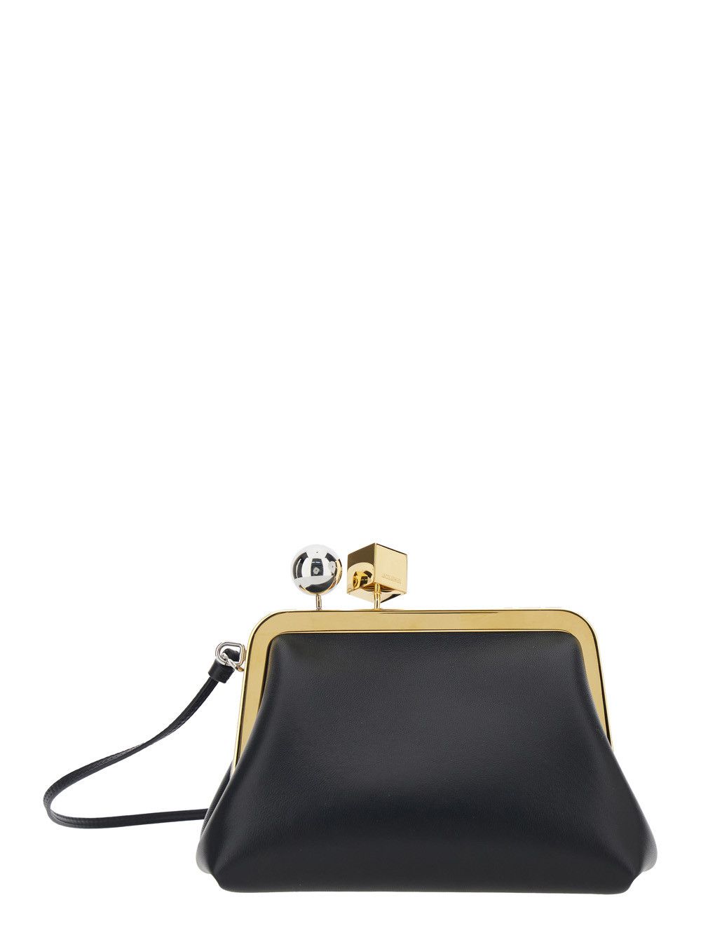 'Le Berlingot' Black Crossbody Bag in Leather Woman