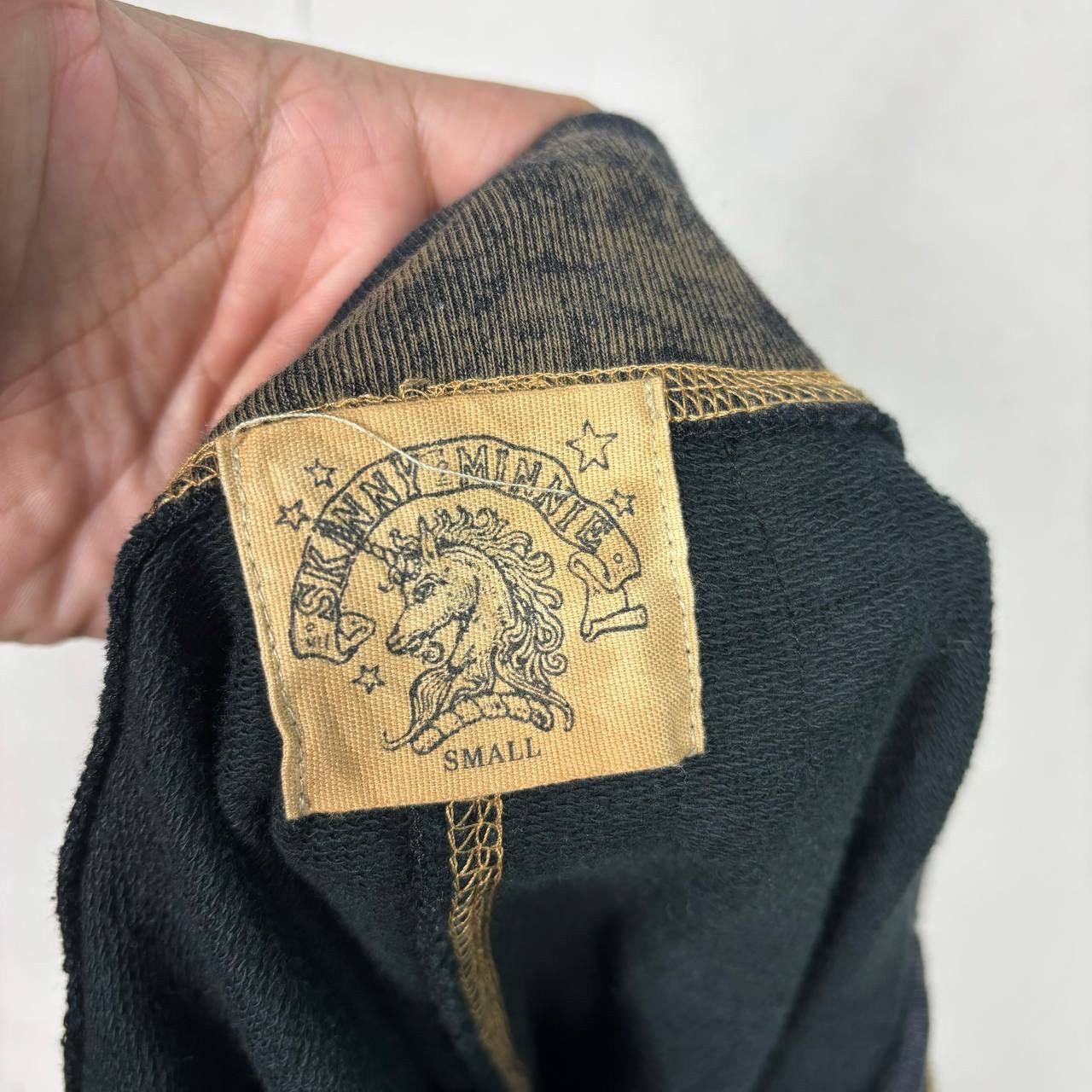 Other Vintage Skinny Minnie Y2K Goth Grommet Skirt S Made in USA Size 29" - 4 Thumbnail