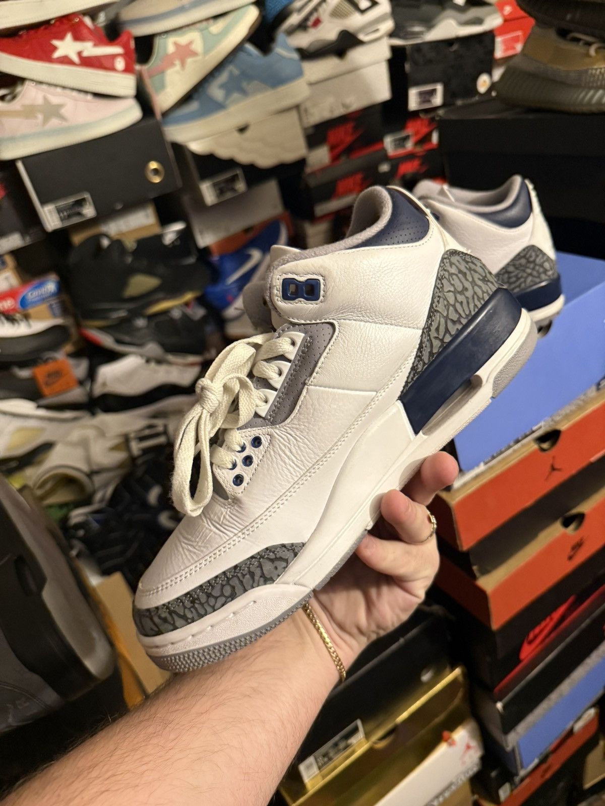 Jordan Brand Jordan retro 3 navy sz 8.5 Size US 8.5 / EU 41-42 - 3 Thumbnail