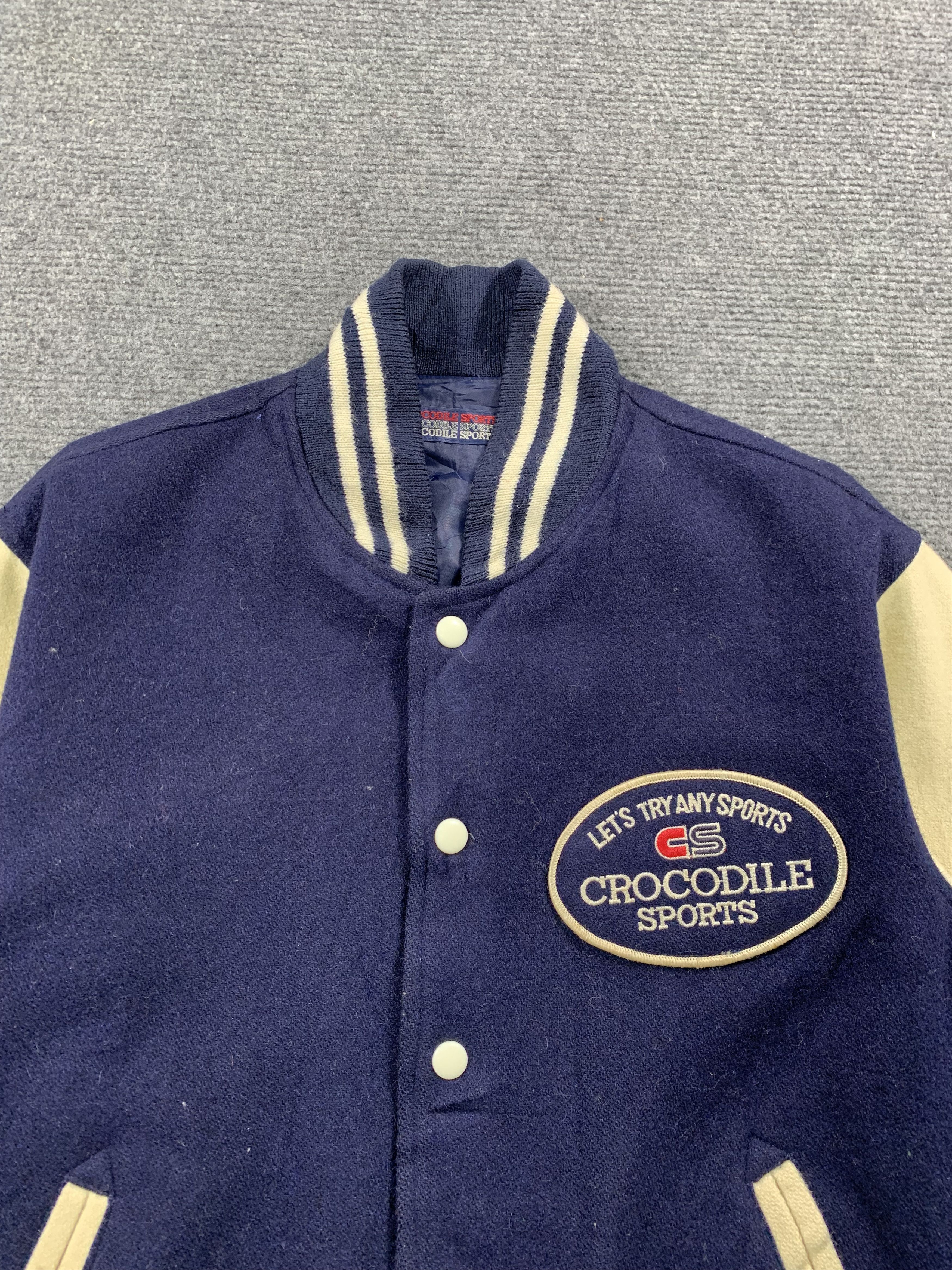 Japanese Brand Vintage Crocodile Varsity Jacket Size US M / EU 48-50 / 2 - 3 Thumbnail