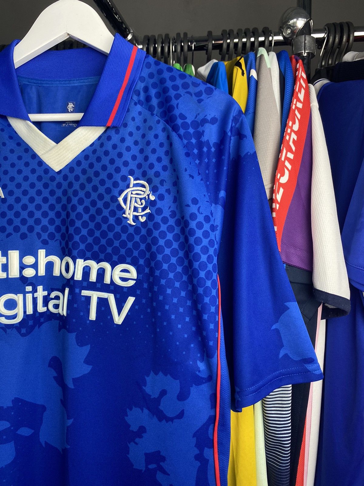 Diadora 2002/03 DIADORA RANGERS HOME SOCCER FOOTBALL JERSEY SHIRT Size US XXL / EU 58 / 5 - 4 Thumbnail