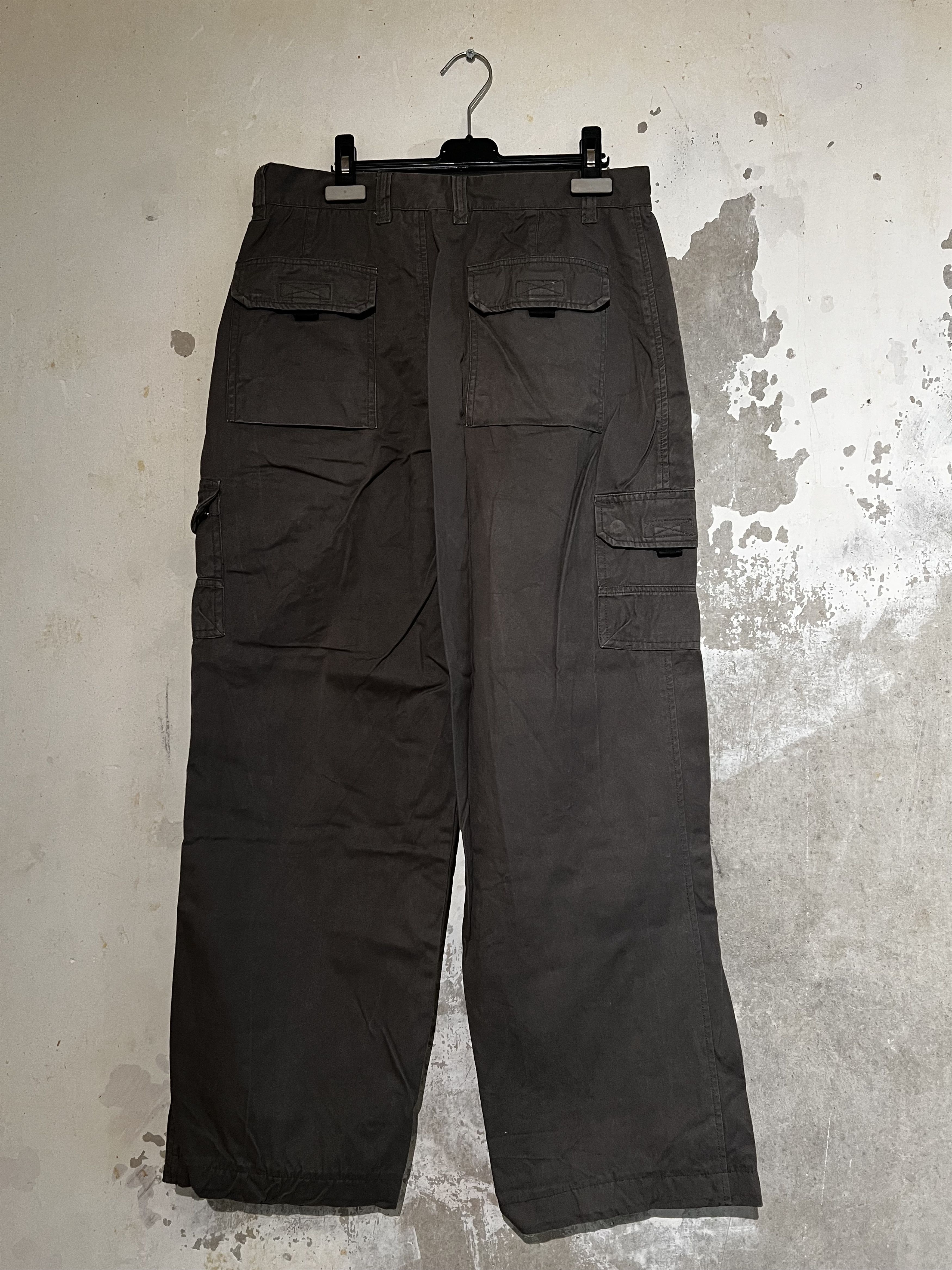 Vintage Vintage Cargo Pants Hunter Green Size US 31 - 2 Thumbnail