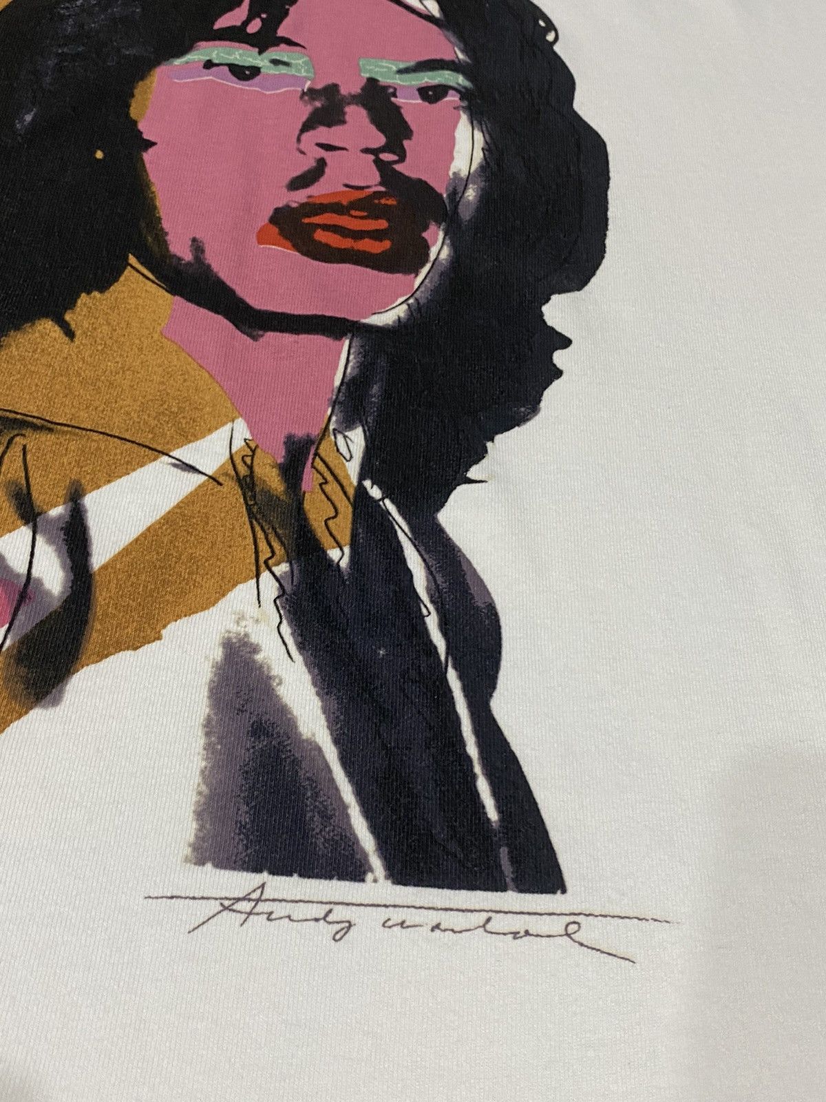Andy Warhol × The Rolling Stones × Uniqlo RARE UNIQLO ANDY WARHOL MICK JAGGER WHITE TEE Size US XL / EU 56 / 4 - 7 Thumbnail