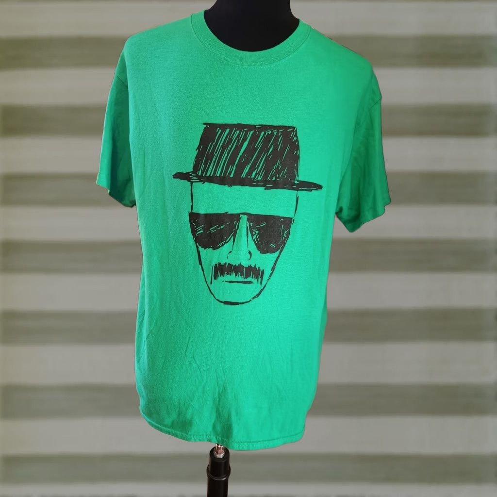 Gildan Breaking Bad Heisenberg Green Short Sleeve T-Shirt Walter White L Mens Size Large Size US L / EU 52-54 / 3 - 1 Thumbnail