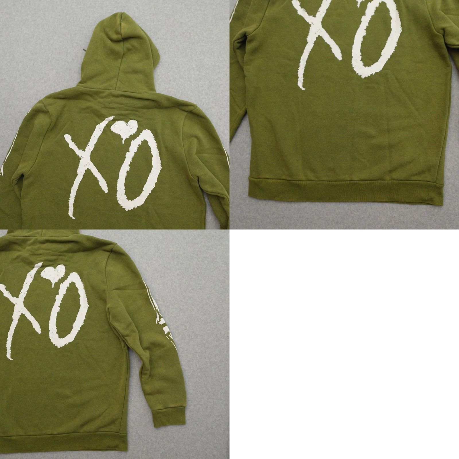 Olive THE WEEKND x NAV Good Intentions Adult Hoodie XL Olive Green NAV Brown Solid Pullover Sweater Measurements Provided in Pictures Mens Size US XL / EU 56 / 4 - 9 Thumbnail