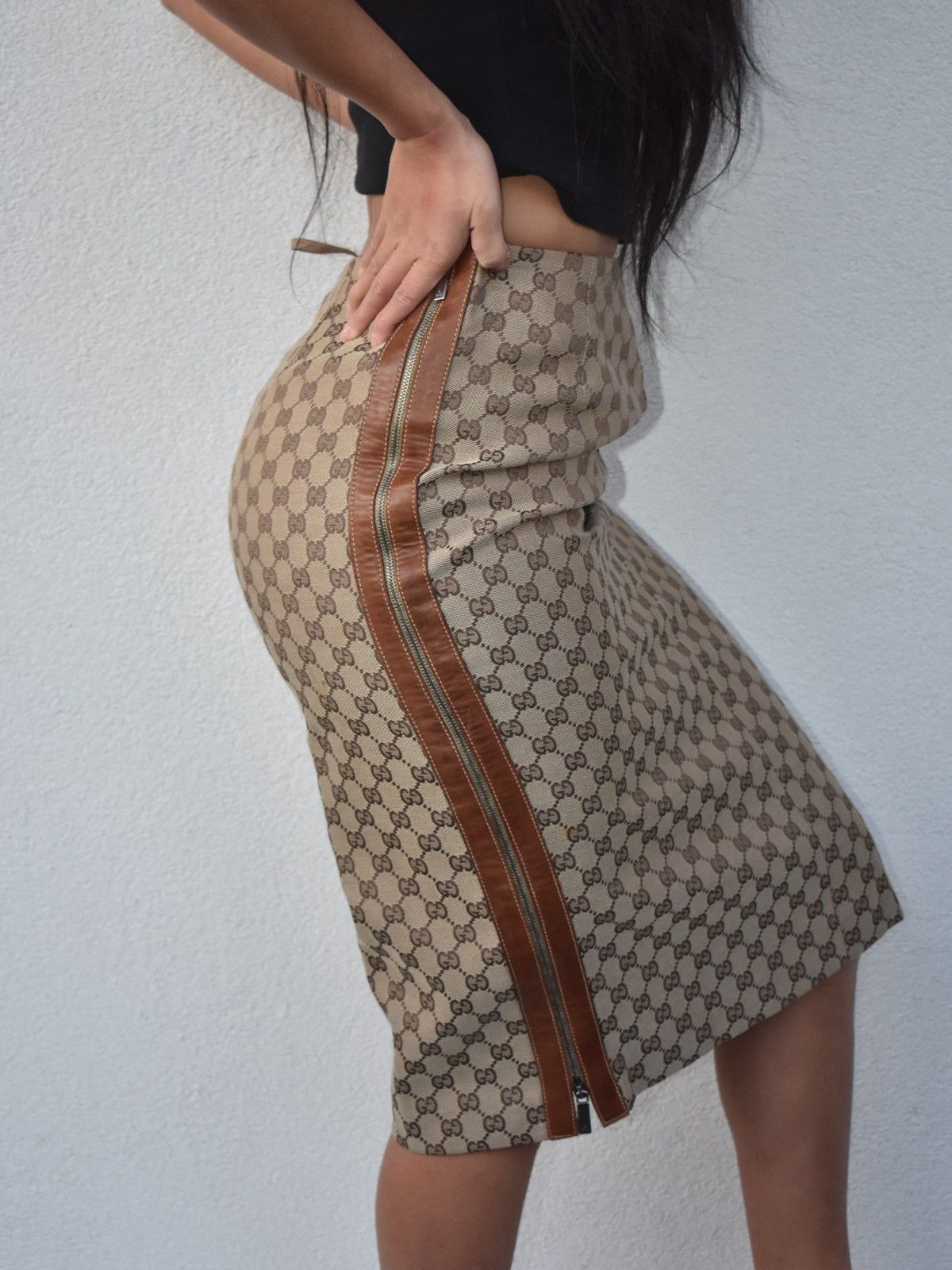 F/W 2004 Suede & Python Skirt | Authentic & Vintage | ReSee
