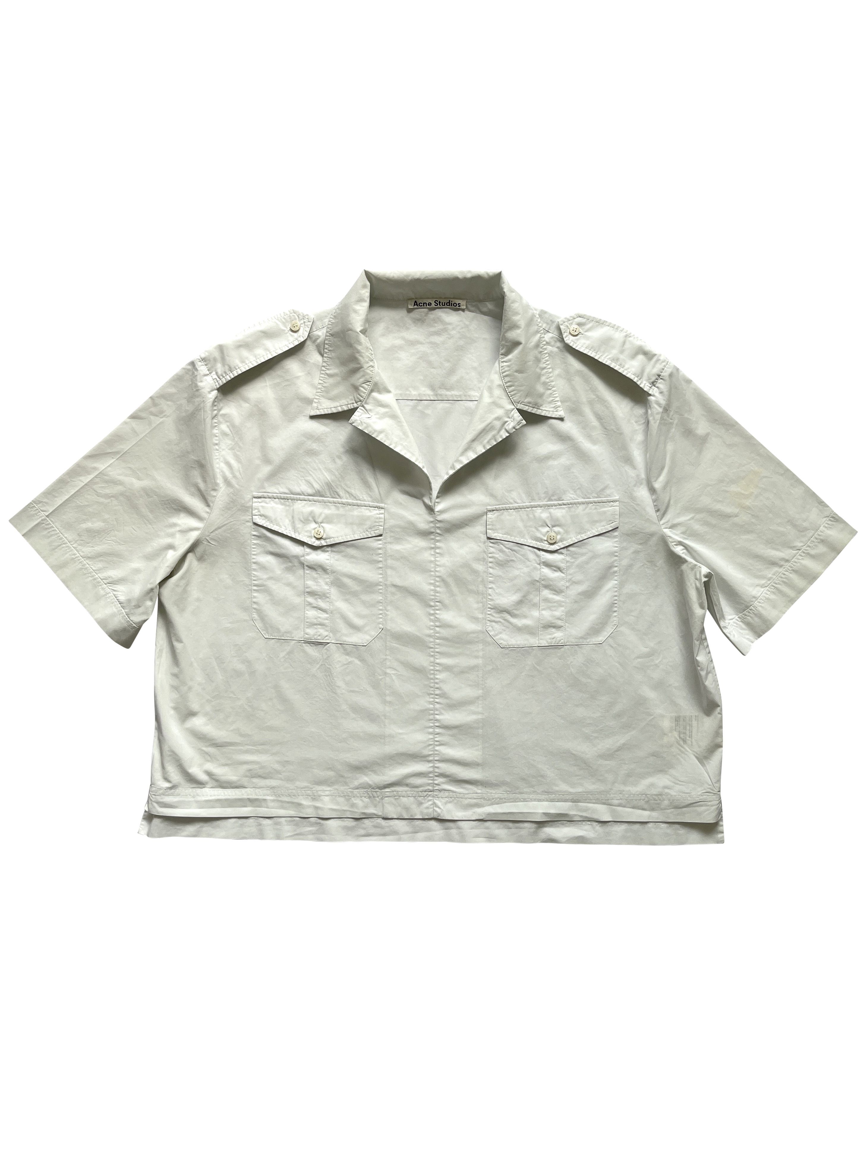 Acne Studios ⚡️QUICK SALE⚡️Acne Studios Oversized Cropped Blouse Size L / US 10 / IT 46 - 2 Thumbnail