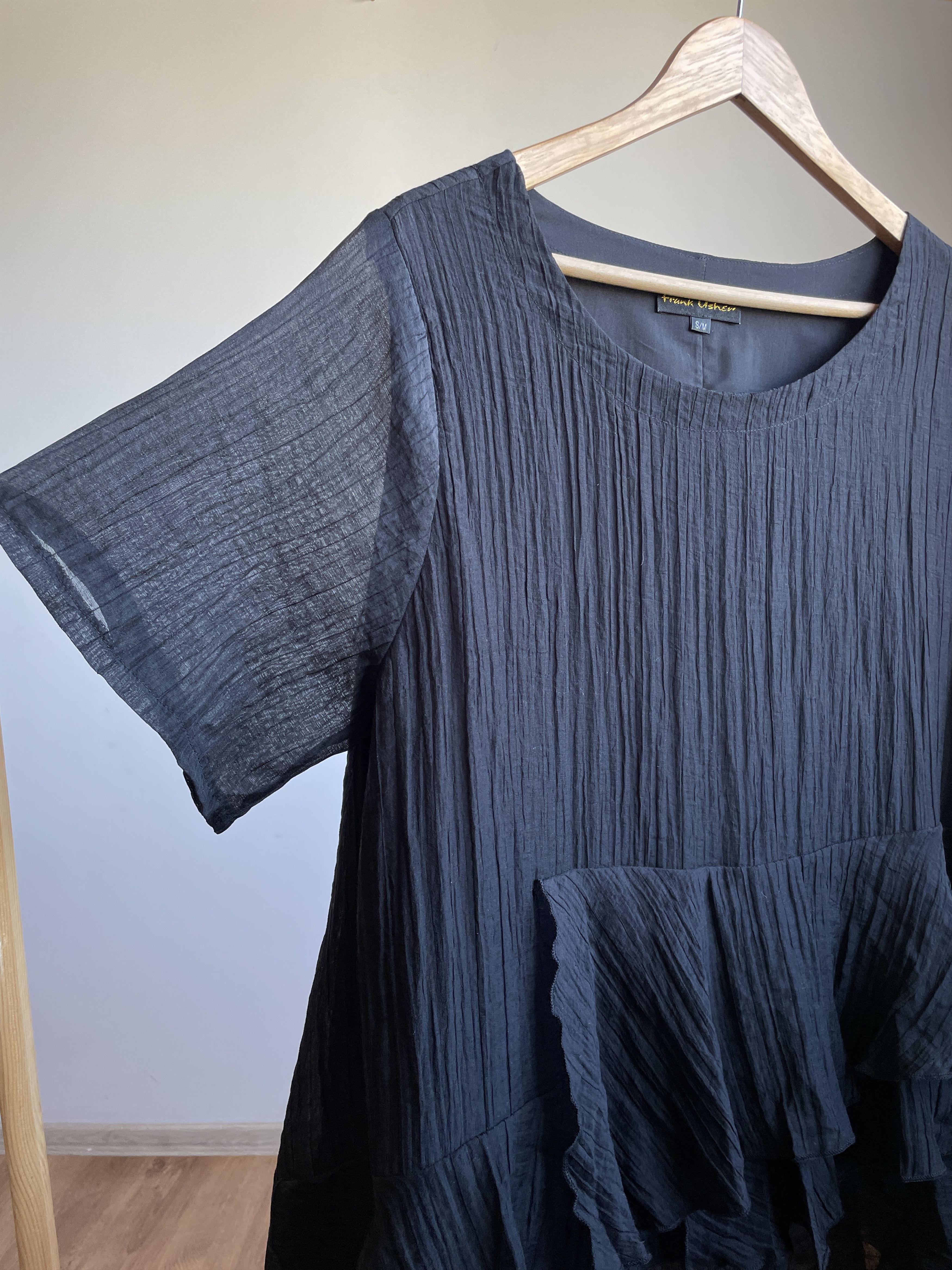 Other Frank Usher Lagenlook Layered Pleated Top Size S/M Size M / US 6-8 / IT 42-44 - 4 Thumbnail